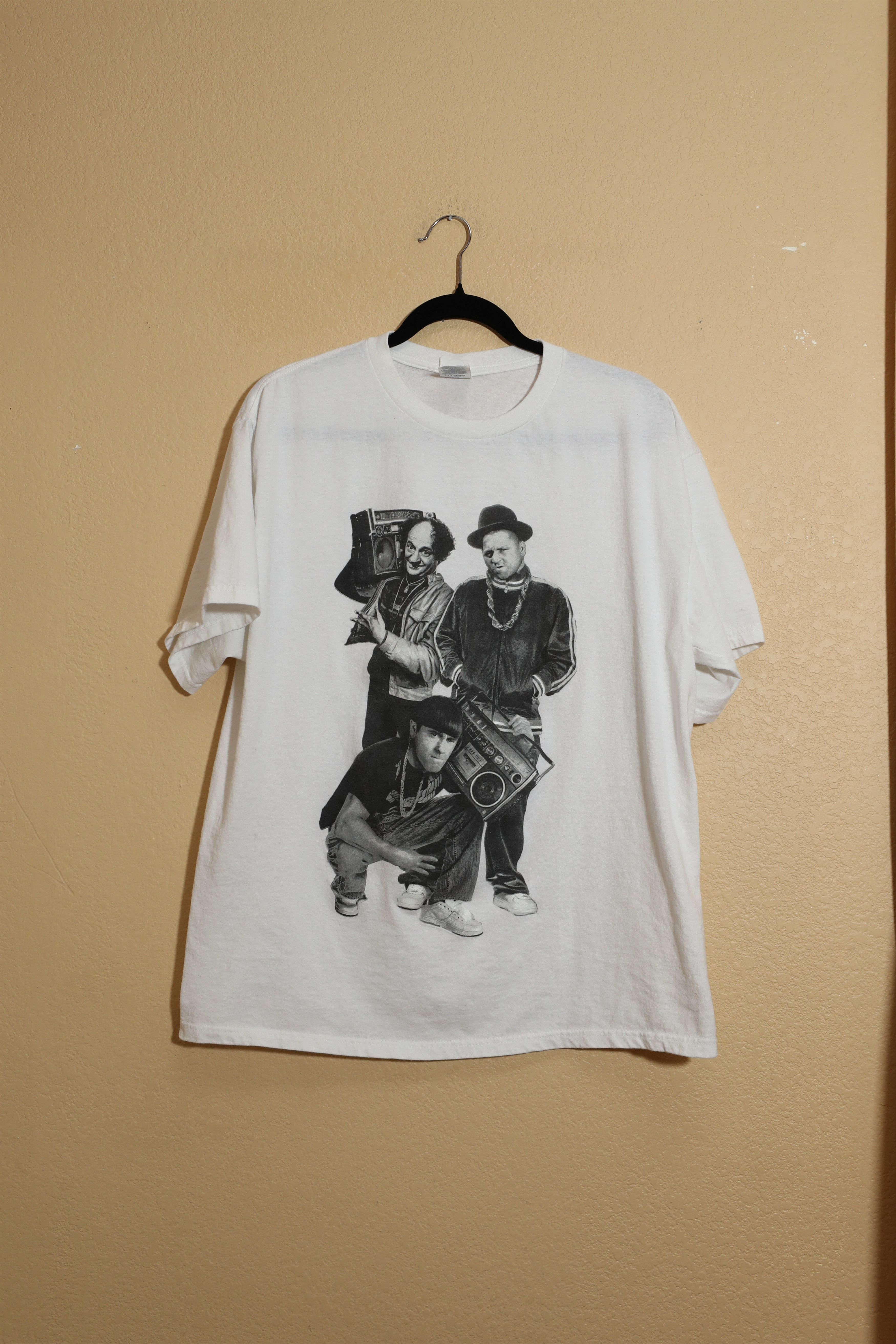 Rap Tees Vintage Three Stooges Run DMC Shirt (XL) Size US XL / EU 56 / 4 - 1 Thumbnail