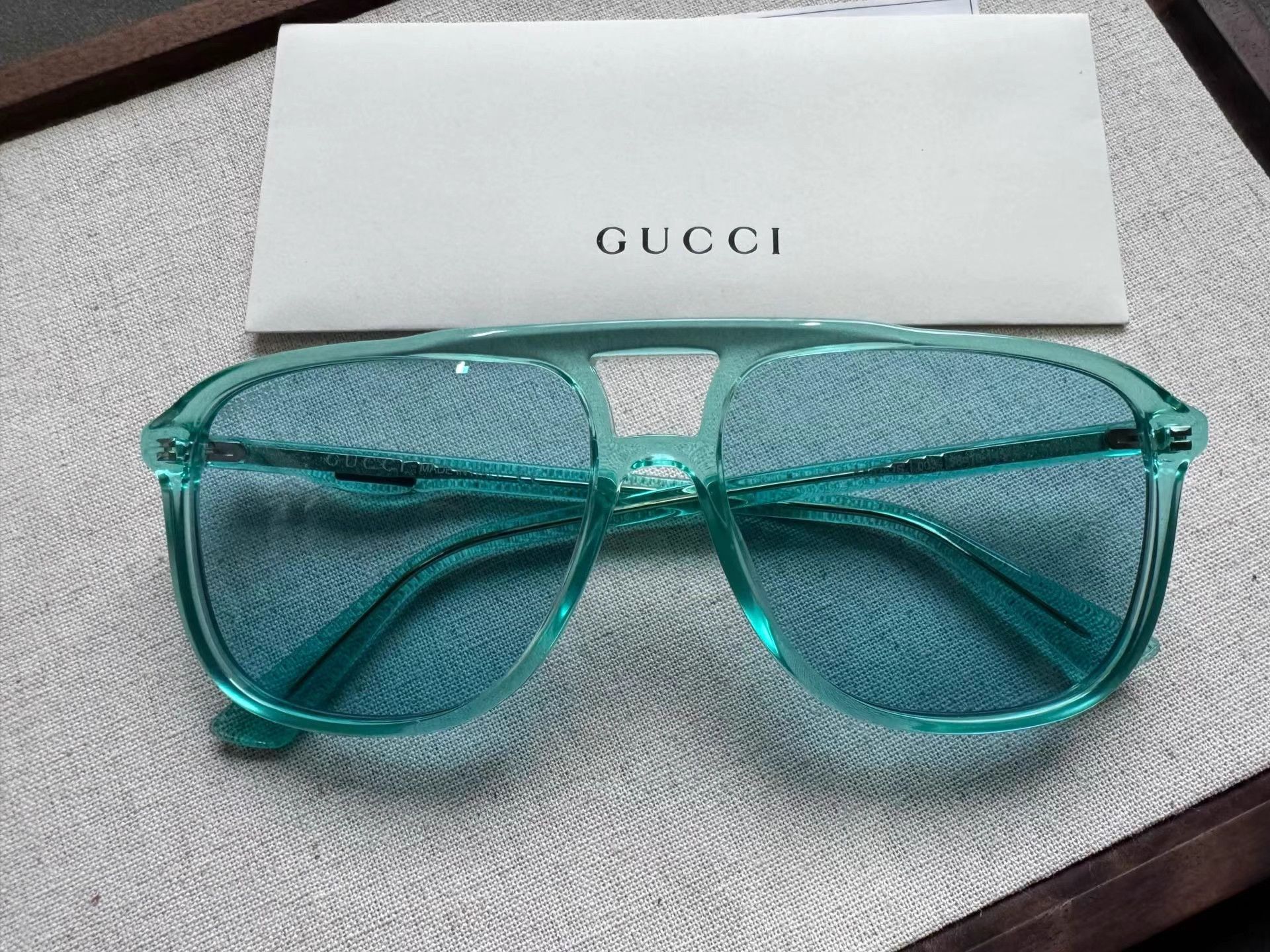 Gucci GUCCI Solid Color Aviator Sunglasses K2 Size ONE SIZE - 1 Thumbnail