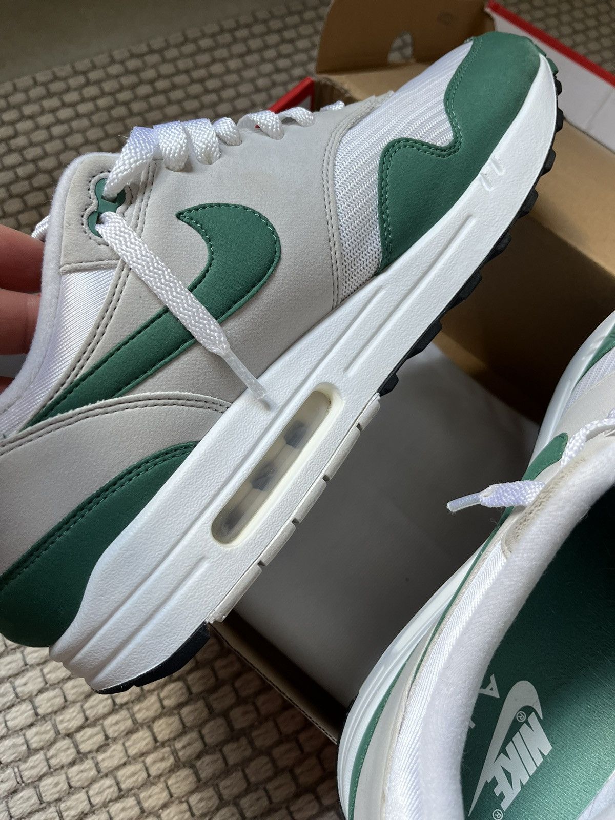 Nike Nike Air Max 1 anniversary green (2020) Size US 12 / EU 45 - 6 Thumbnail