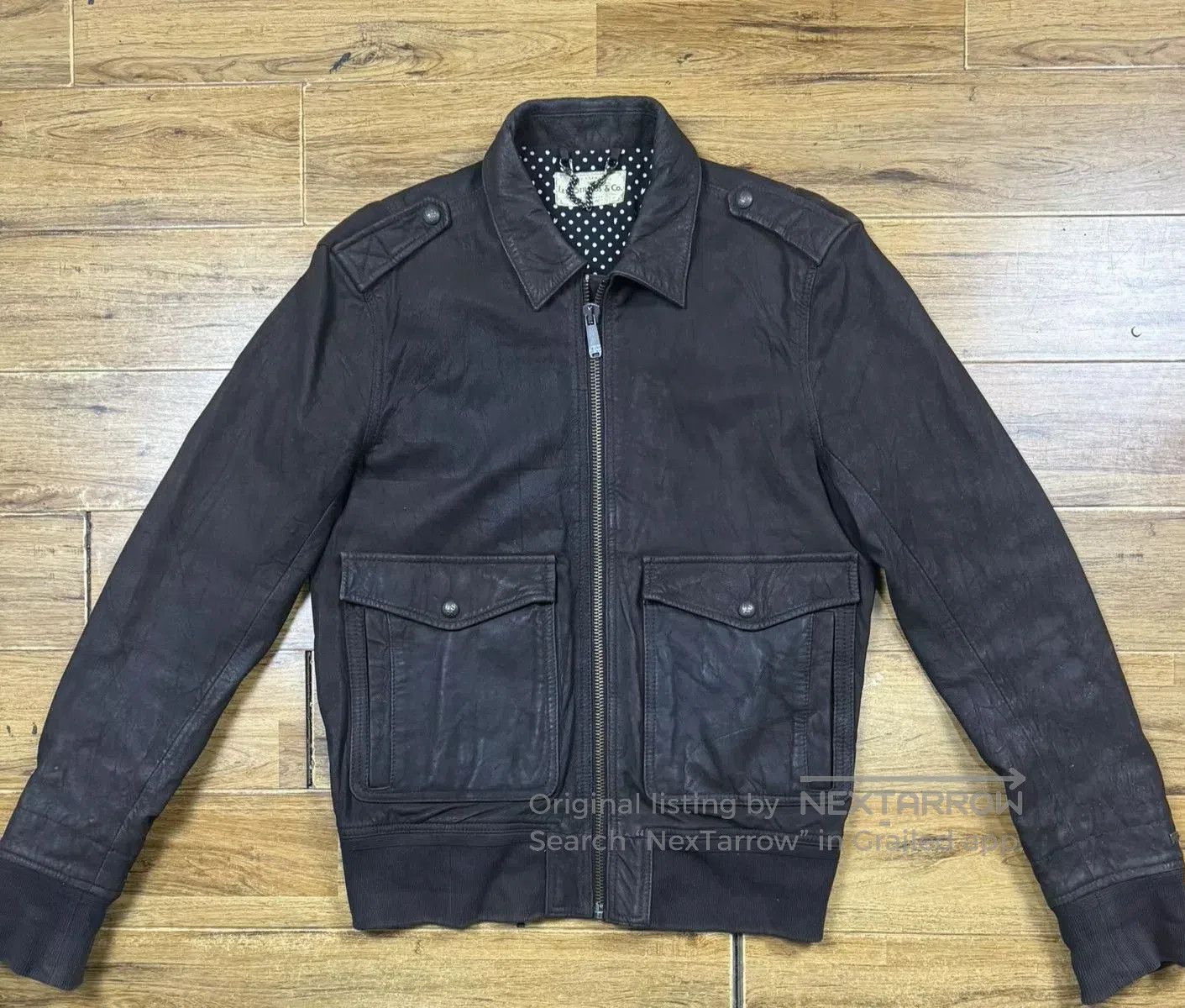 Levi's Vintage Clothing Vintage Levi's Leather Flight Jacket. Size US M / EU 48-50 / 2 - 1 Thumbnail