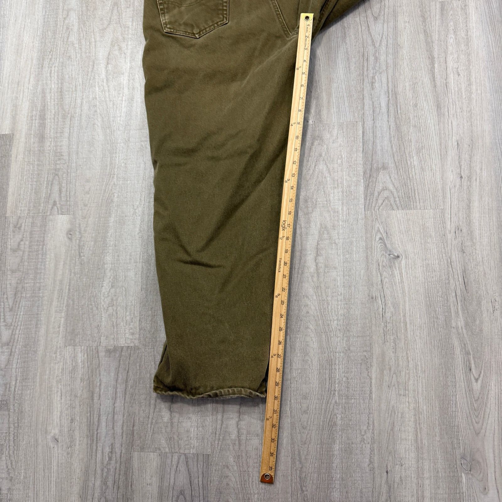 Carhartt Vintage Carhartt Flannel Lined Pants Men's 42x30 Olive Size US 42 / EU 58 - 7 Thumbnail