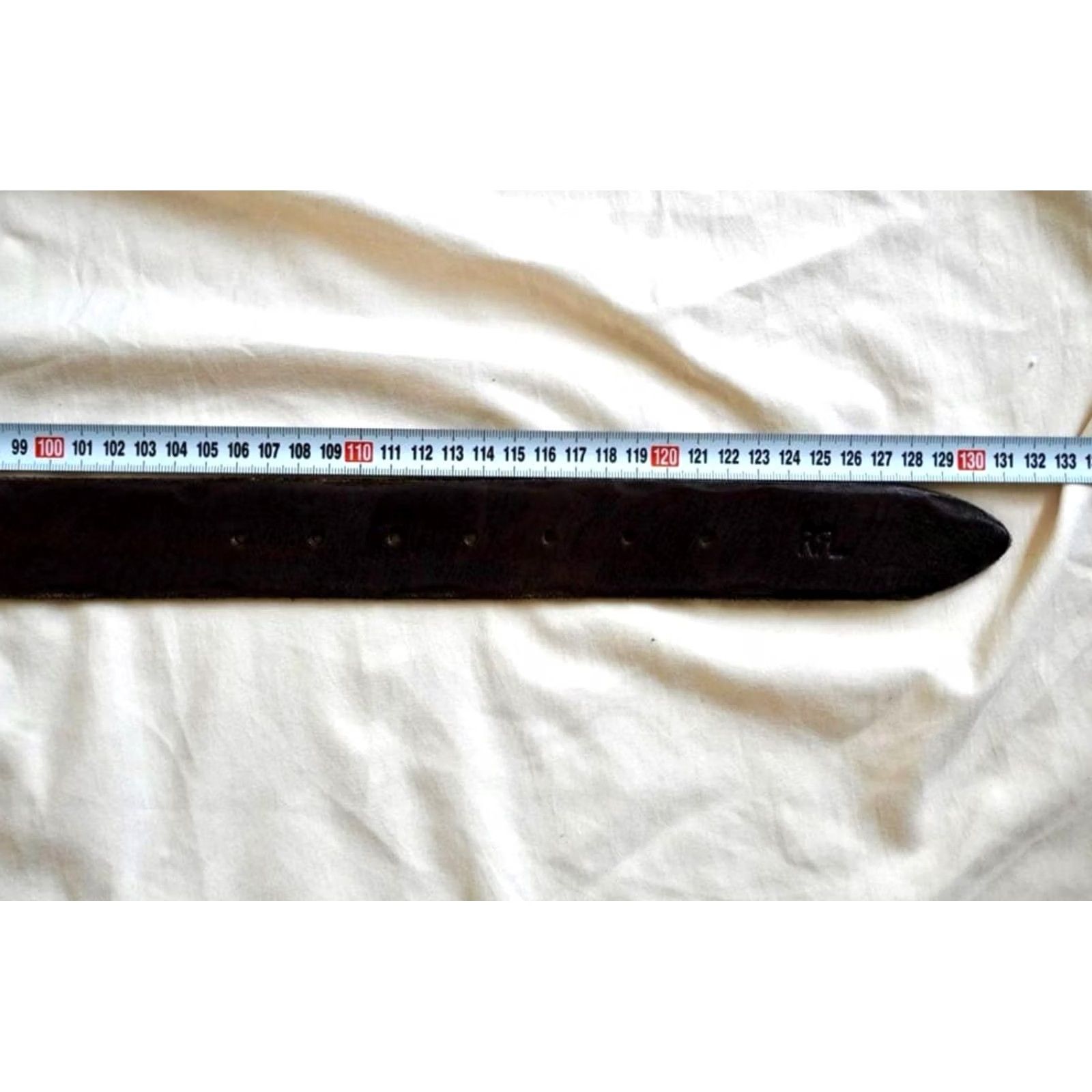 Ralph Lauren RRL RALPH LAUREN LEATHER BELT SIZE XL DARK BROWN VEGETABLE-TANNED COWHIDE USED Size ONE SIZE - 8 Thumbnail