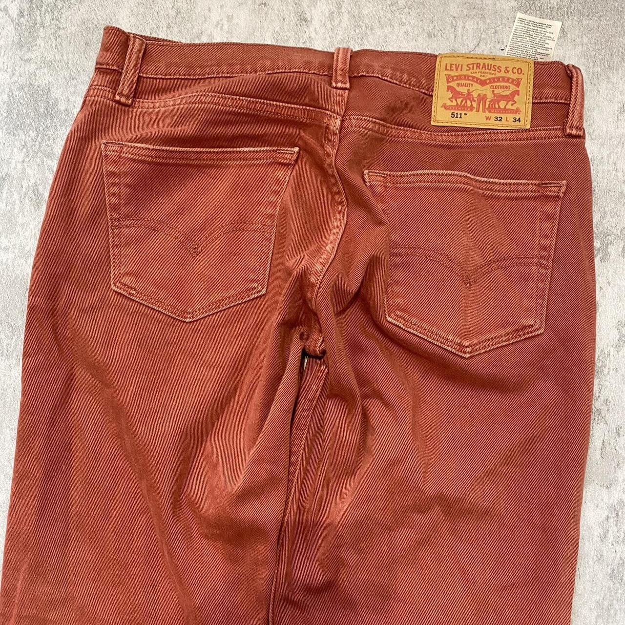 Levi's Levi's orange denim straight leg jeans #denim Size US 34 / EU 50 - 1 Thumbnail