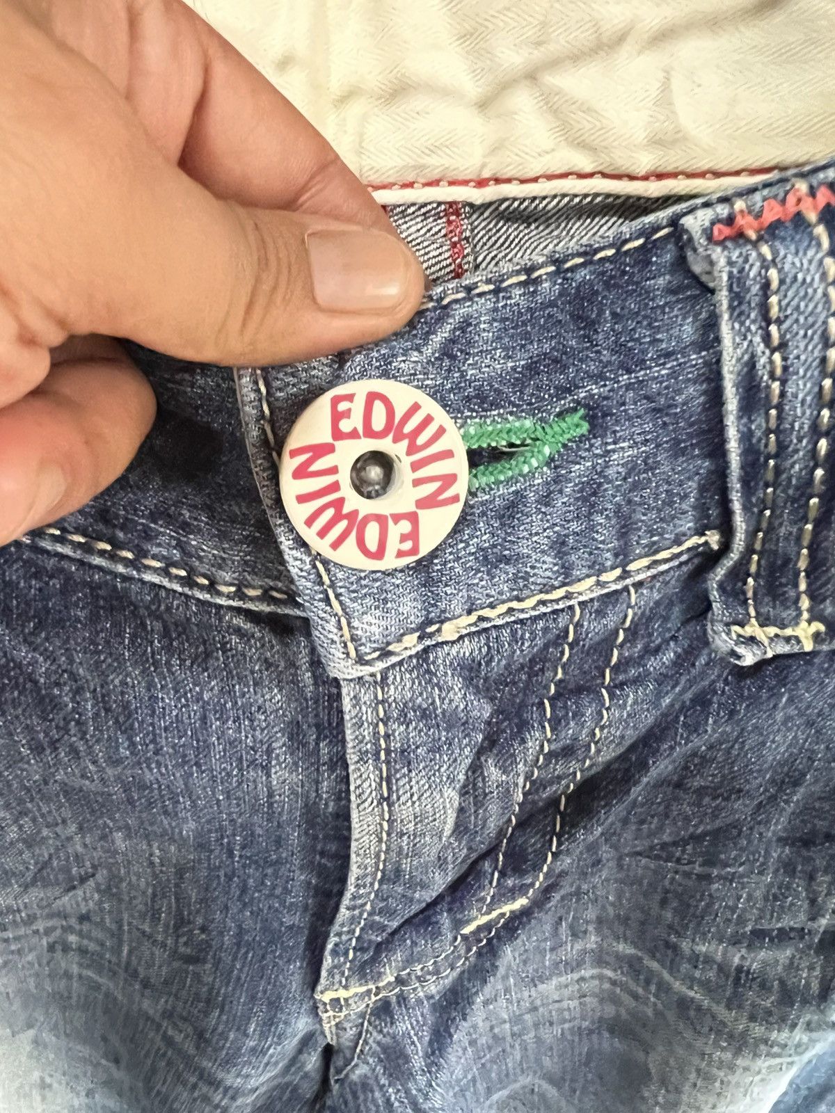 Edwin 🔥Edwin Exclusive Vintage Distressed Denim Size US 34 / EU 50 - 11 Thumbnail