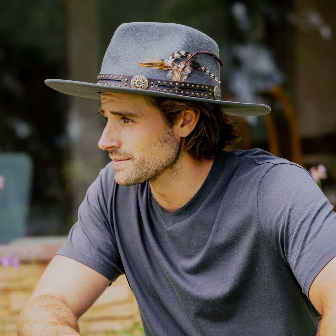 Other Peter Grimm Apache Hat Gray wide stiff brim style S/M Size ONE SIZE - 13 Thumbnail