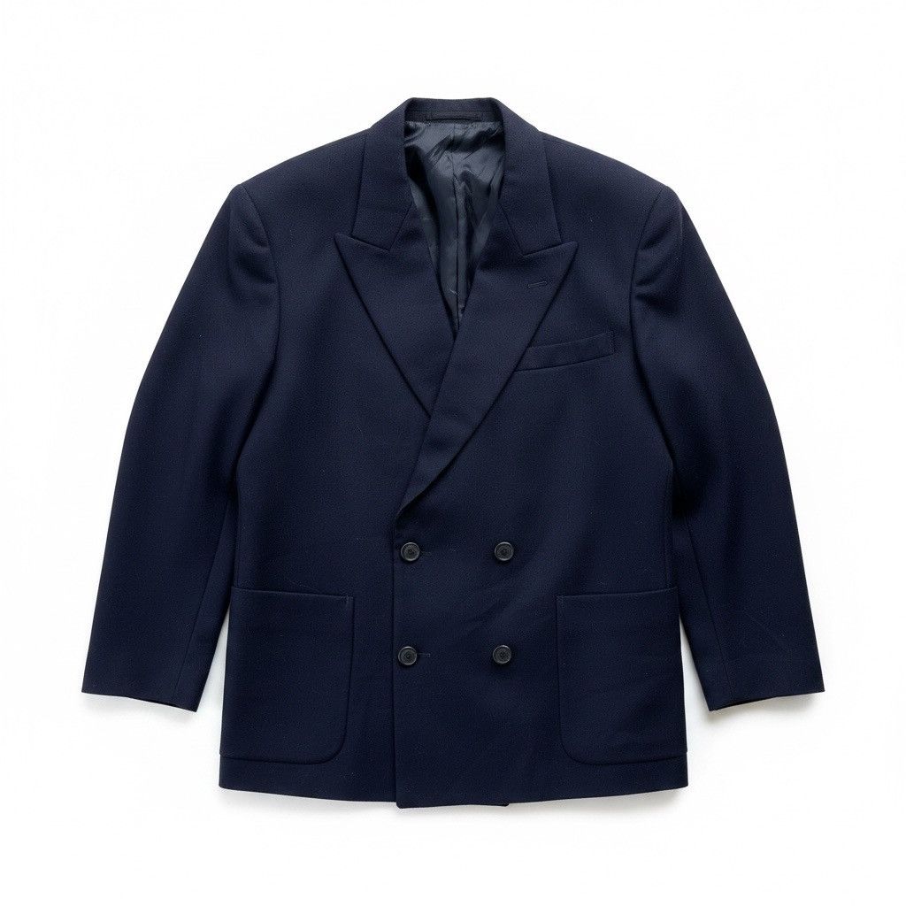 Yohji Yamamoto Yohji Yamamoto Double-Breasted Tailored Blazer/Jacket Size US M / EU 48-50 / 2 - 3 Thumbnail