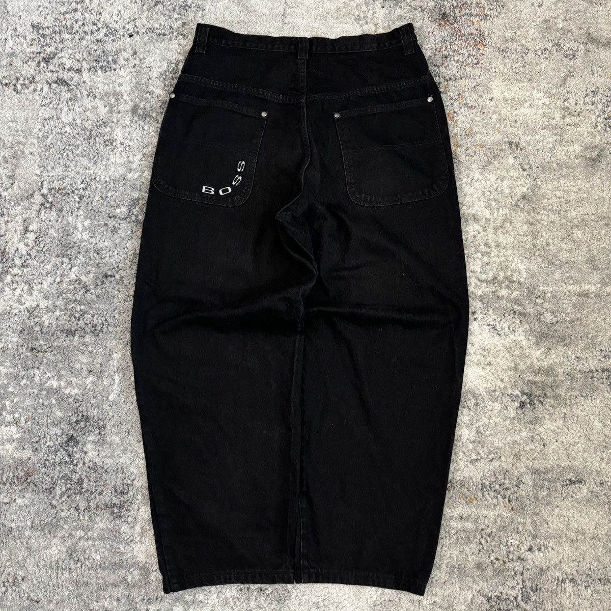 JNCO × Vintage Crazy Vintage boss baggy wide leg double knee unique jeans Size US 34 / EU 50 - 2 Thumbnail