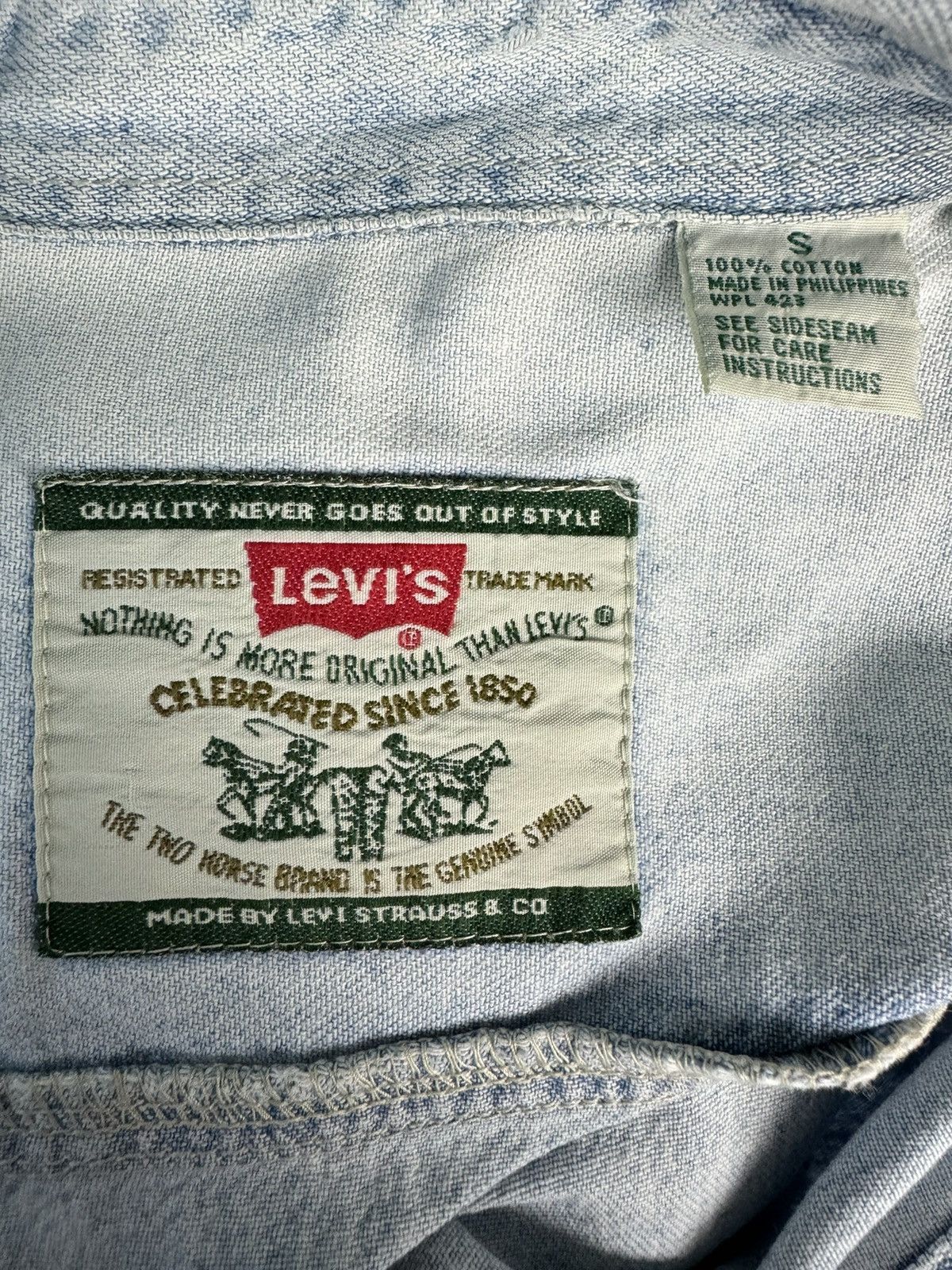 Levi's Levi’s Oversized Long Sleeve Denim Shirt Size US S / EU 44-46 / 1 - 12 Thumbnail