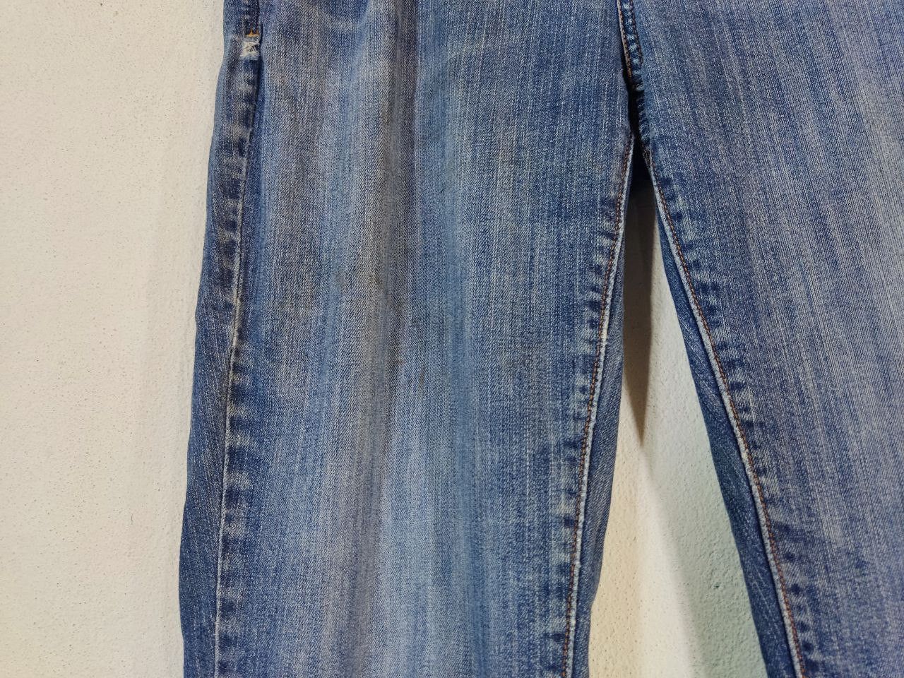 Levi's vintage levis 505 straight leg denim nice design Size 33" - 8 Thumbnail