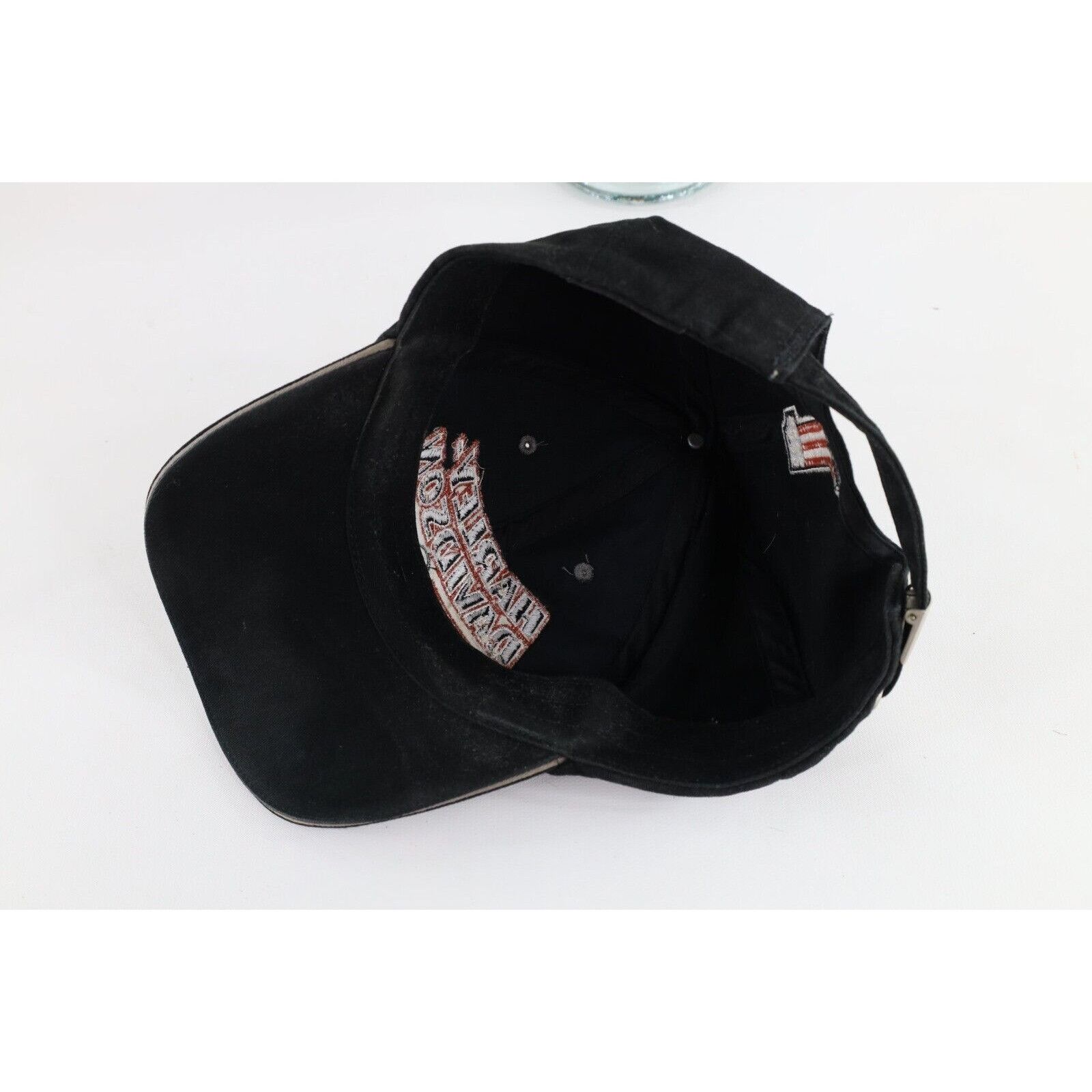 Harley Davidson × Vintage Vintage Distressed Spell Out Harley Davidson Motorcycles Hat Size ONE SIZE - 10 Thumbnail
