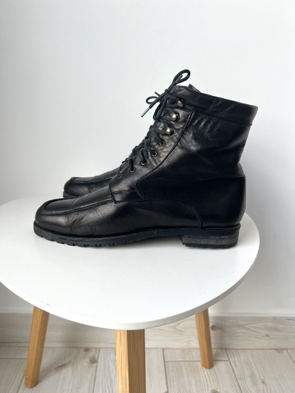 Bally Bally Leather Boot Lace Up Lug Sole Vintage Size US 5.5 / EU 38 - 2 Thumbnail