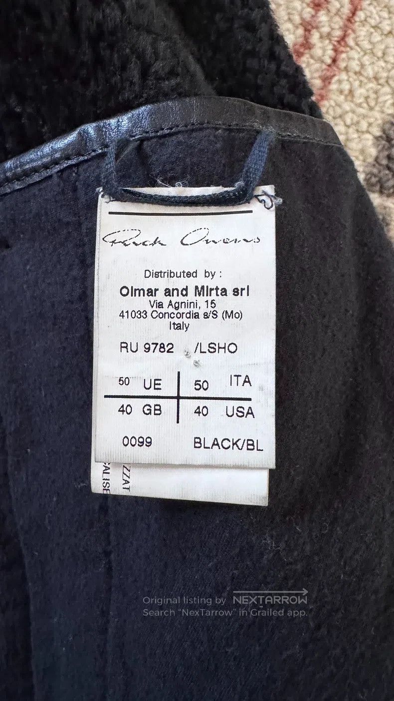 Rick Owens RICK OWENS Black fur and leather jacket size 50 Size US M / EU 48-50 / 2 - 7 Thumbnail