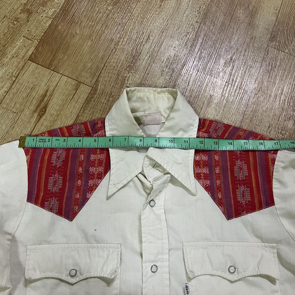 Levi's × Levi's Vintage Clothing × Vintage Vintage 70s Levi's White Tab Chambray Western Shirt Size US M / EU 48-50 / 2 - 24 Thumbnail