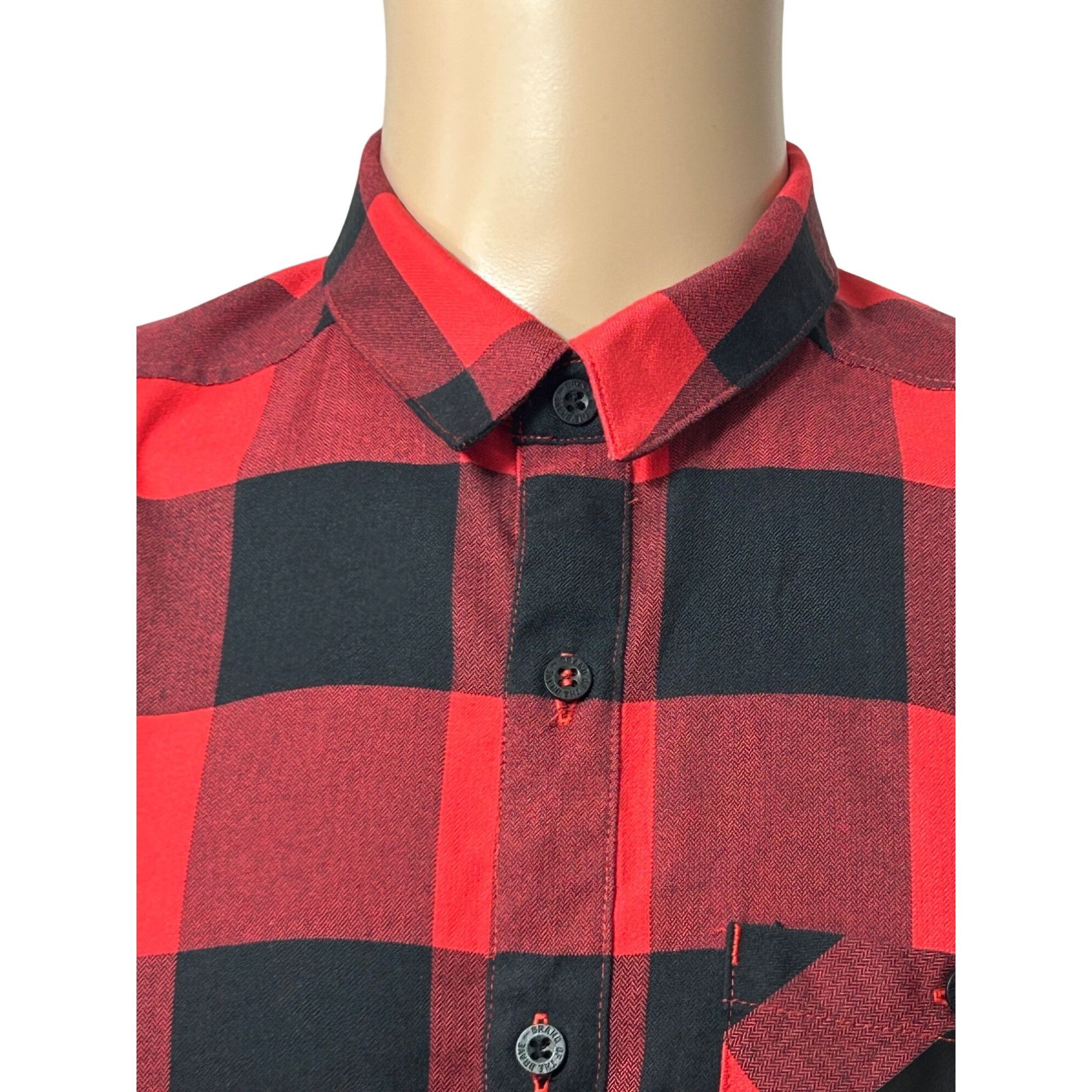 Adidas Adidas Men’s Hiking Flannel Shirt Checkered M Red Maroon Bla Size US M / EU 48-50 / 2 - 11 Thumbnail