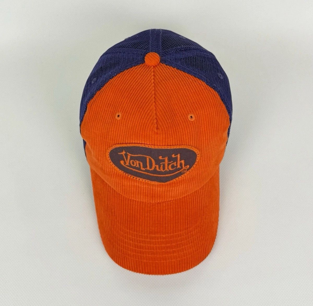 Von Dutch Von Dutch Corduroy Trucker Cap Hat Orange Purple Baseball Size ONE SIZE - 3 Thumbnail