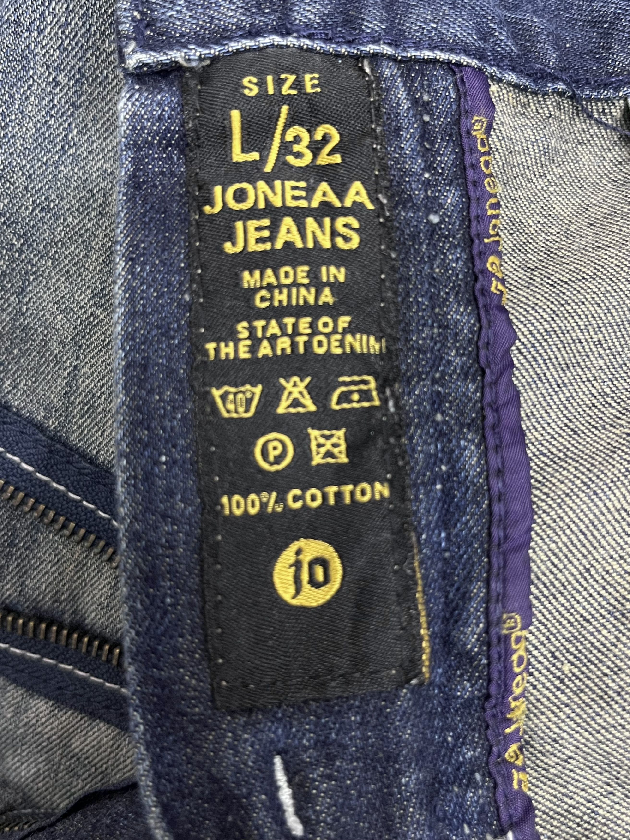 Union LA FYE🔥Vintage Punk Grunge Union Jack Mudwash Clawmark Denim Size US 31 - 10 Thumbnail