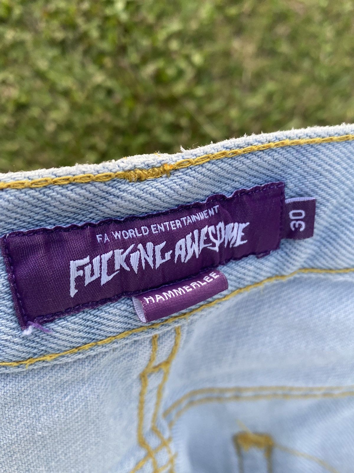 Fucking Awesome Fucking Awesome Hammerlee Jeans 30 waist soft blue Size US 30 / EU 46 - 10 Thumbnail