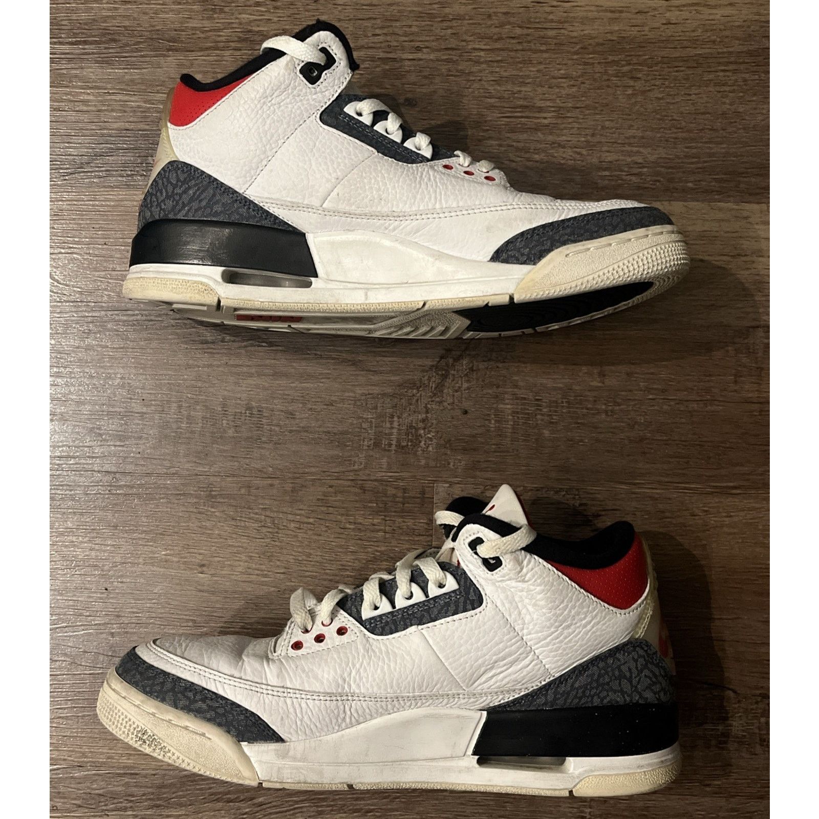Jordan Brand × Nike Nike Air Jordan Retro 3 SE Denim Fire Red Size 11 Men’s US Size US 11 / EU 44 - 2 Thumbnail