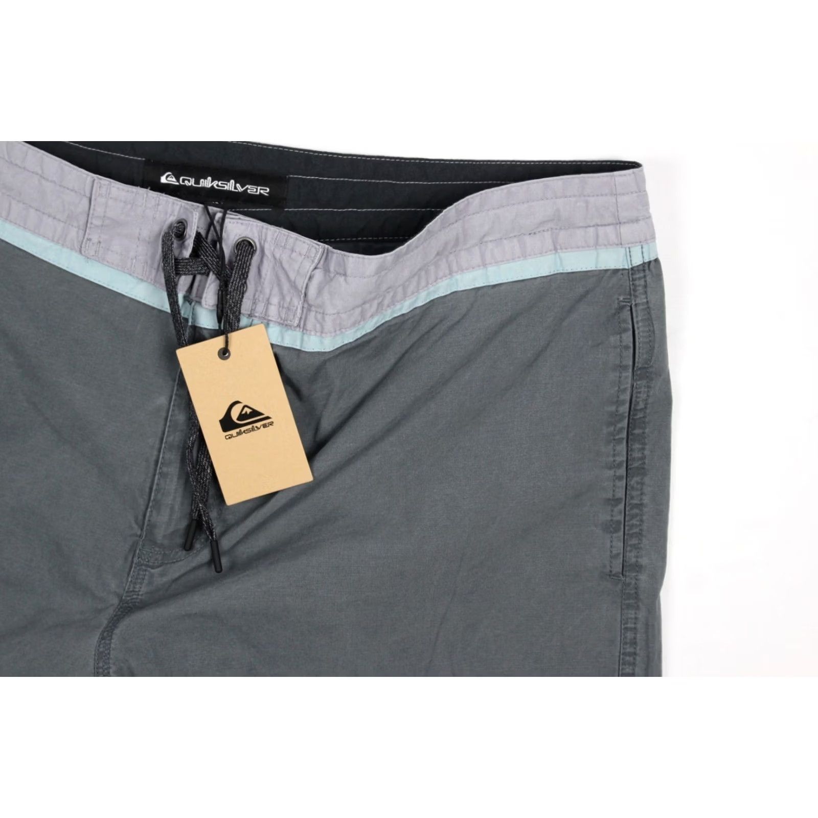 Quiksilver Quiksilver Men's Street Trunk Board Shorts 38 Gray 8" Inseam Bottoms Swimwear Lifeguard Surfing Regular XS? Size US 38 / EU 54 - 4 Thumbnail