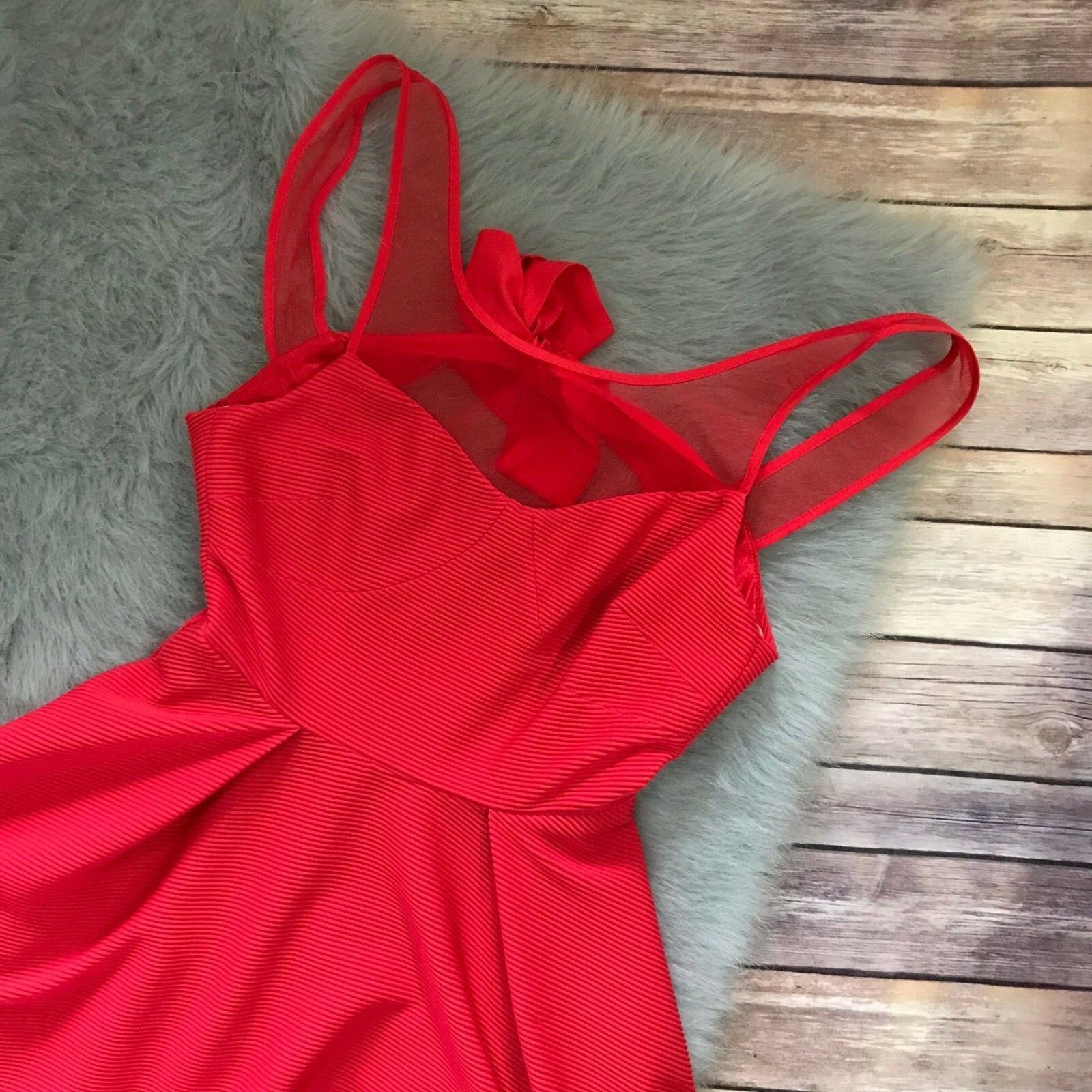BCBGeneration Womens Dress Size 2 Red Empire Waist Mini NEW