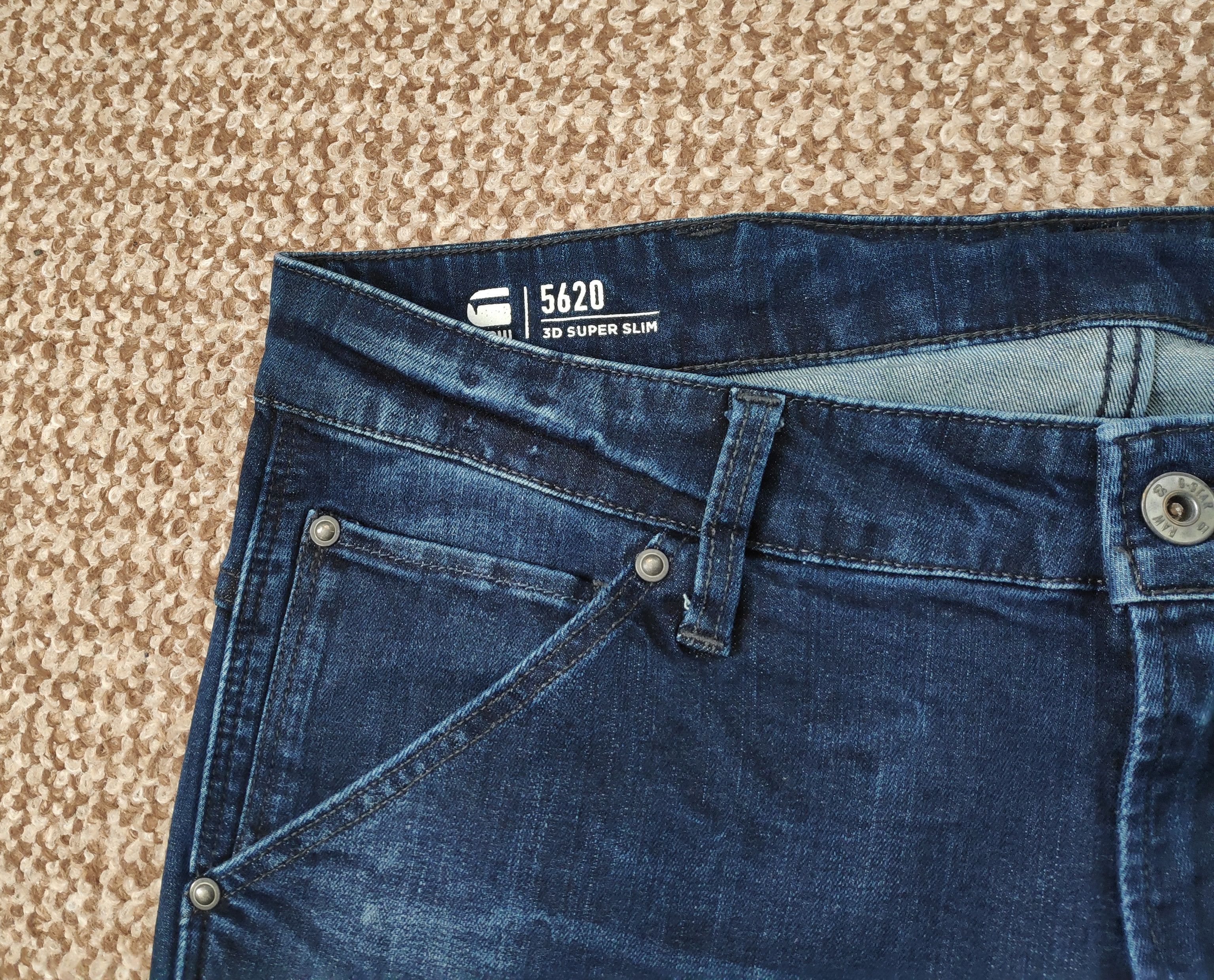 G-Star G-Star Raw 5620 3D Knee Super Slim Denim Jeans sz W33 L34 Size US 33 - 8 Thumbnail