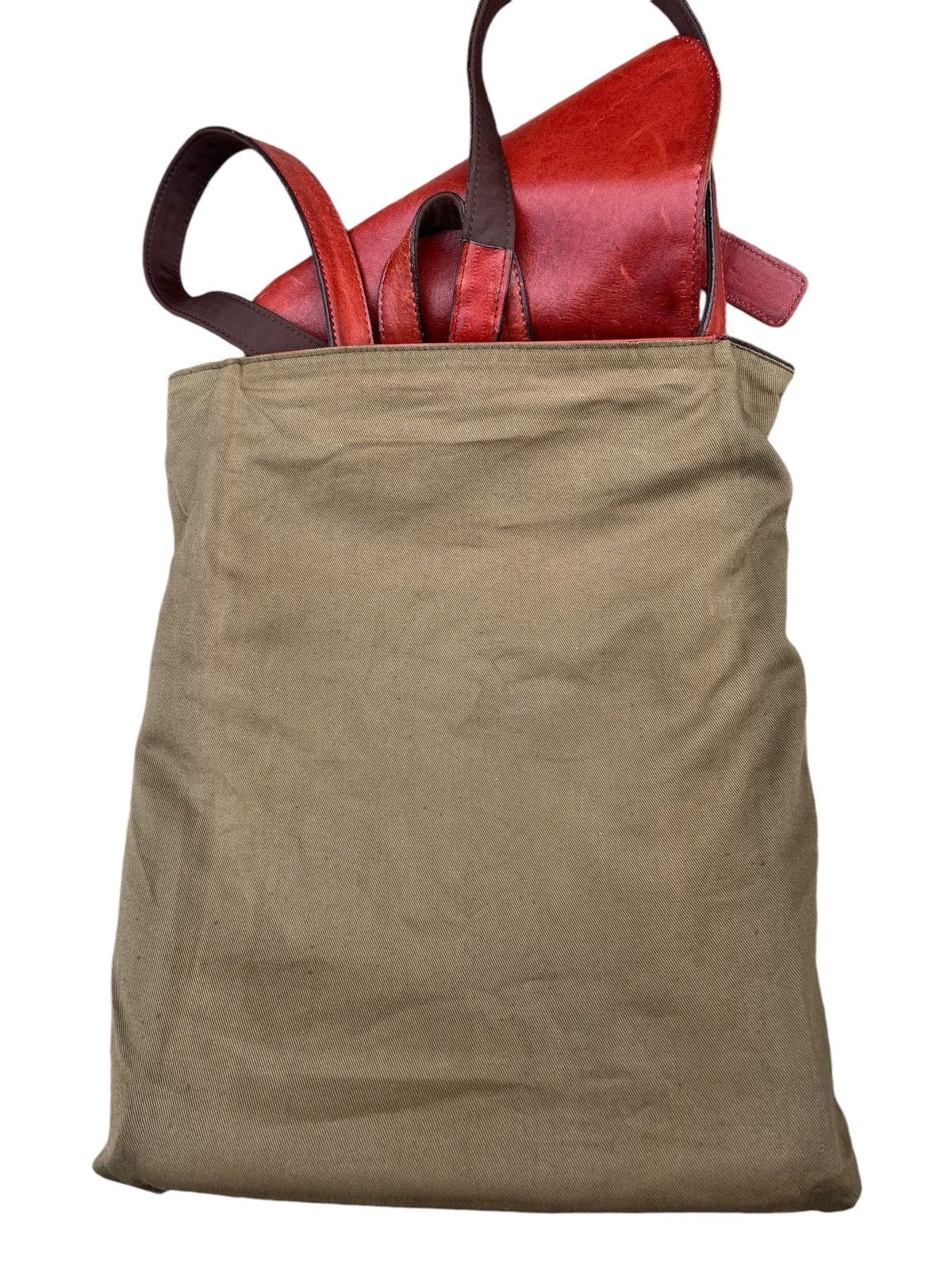 Leather Vintage Dakota Japan Distressed Patina Leather Backpack Bag Size ONE SIZE - 24 Thumbnail