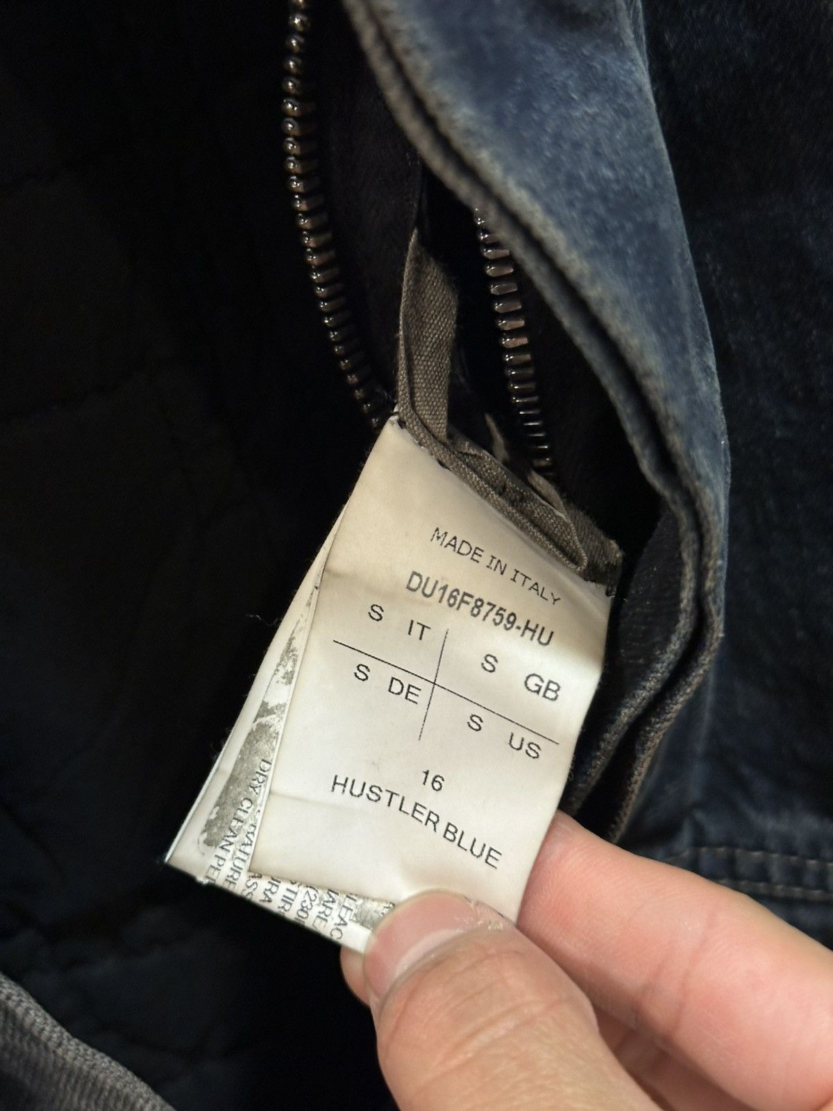 Rick Owens FW16 Hustler Blue Padded Denim Trucker Jacket S Size US S / EU 44-46 / 1 - 7 Thumbnail