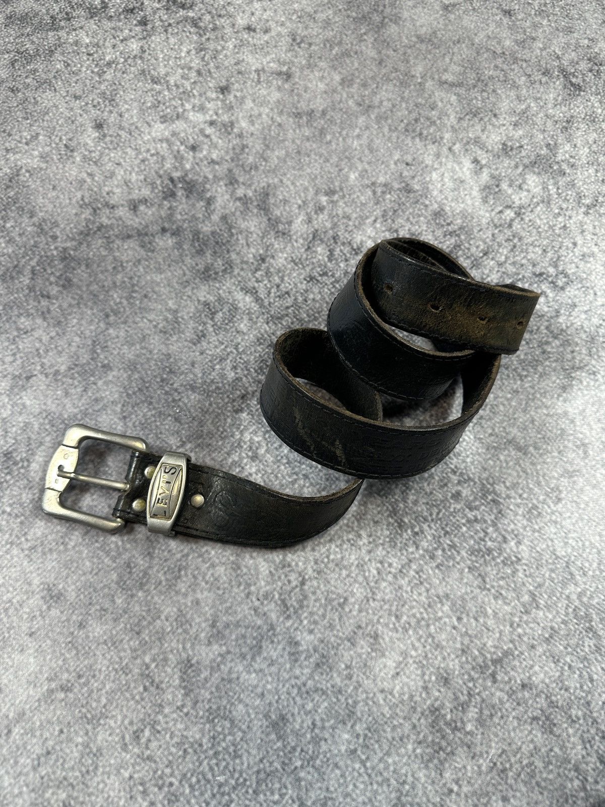 Levi's Y2K Vintage Levi’s 501 Logo Belts Streetwear Leather USA Size ONE SIZE - 1 Thumbnail