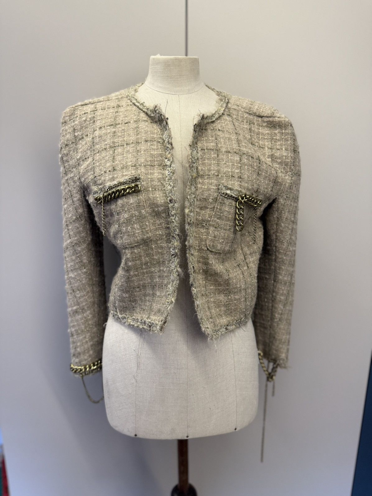 R13 R13 Square Shoulder Tweed Jacket - RP.2350€ Size M / US 6-8 / IT 42-44 - 8 Thumbnail