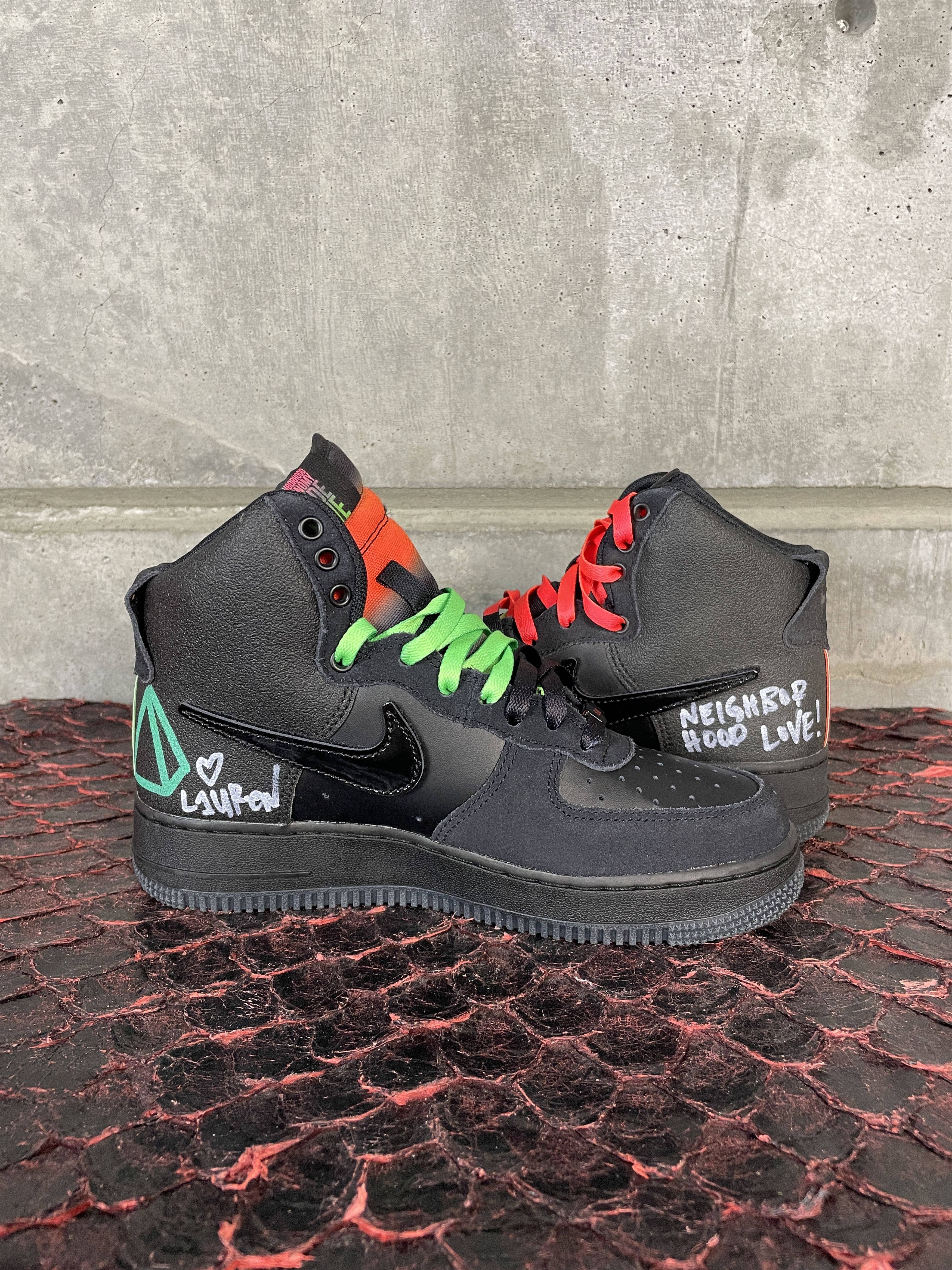 Nike 1/1 Lauren Halsey x Nike Air Force 1 High LE 'All for 1' Size US 6 / EU 39 - 4 Thumbnail
