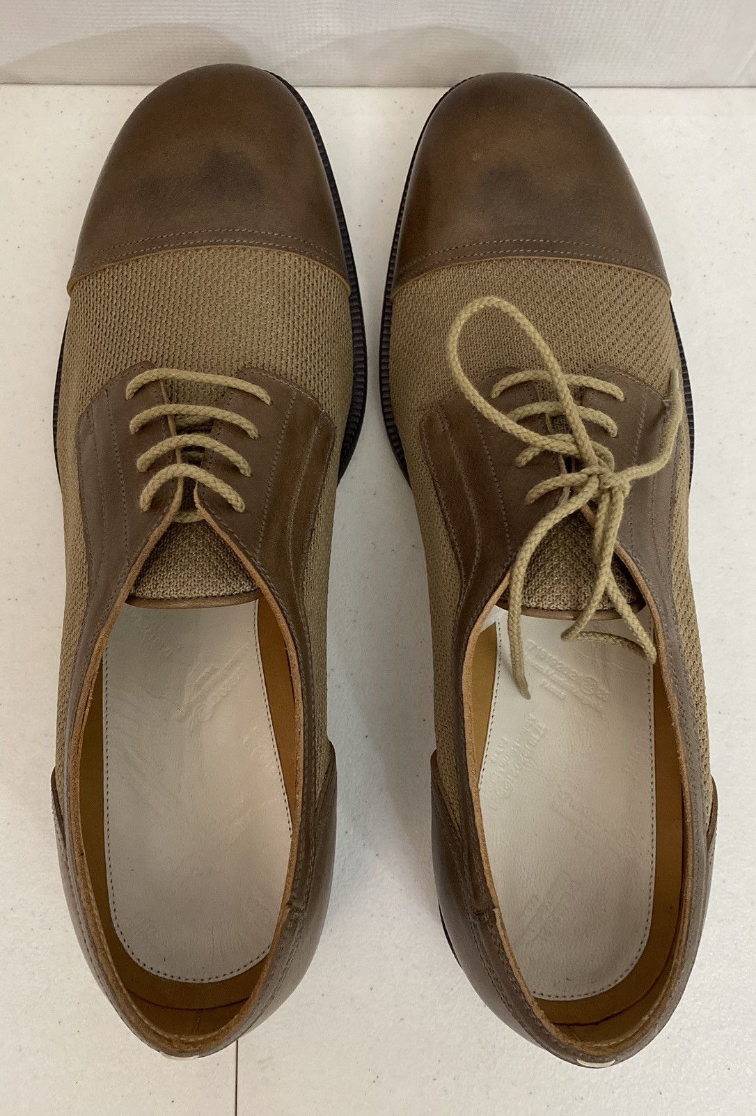 Maison Margiela Maison Margiela 22 🇮🇹 Brown Captoe Hybrid Mesh Derby 11 New Size US 11 / EU 44 - 14 Thumbnail