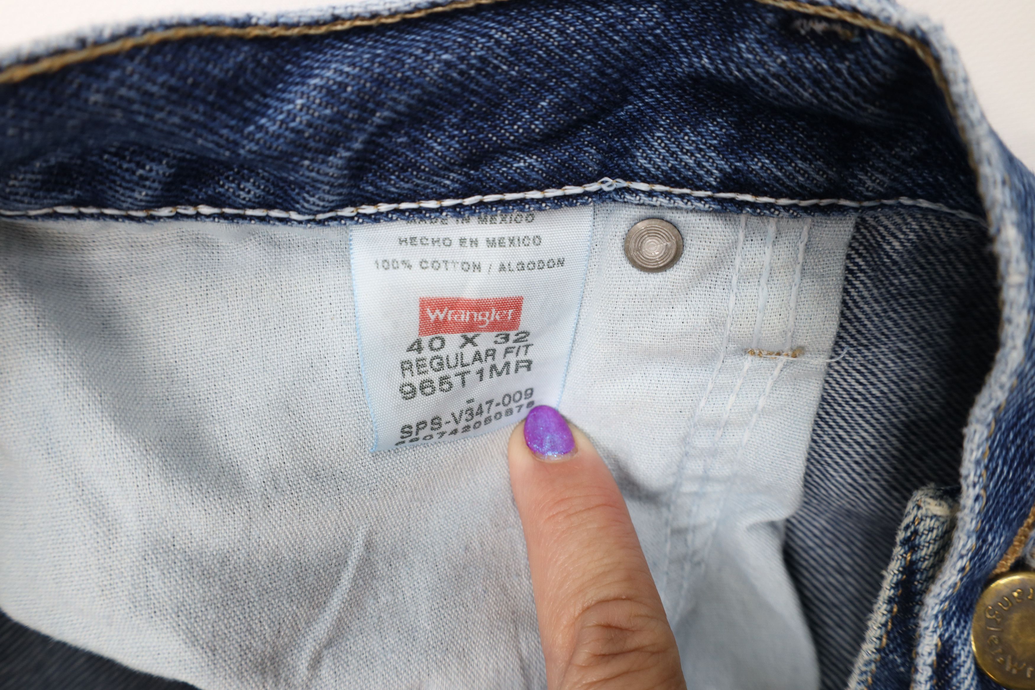 Wrangler Vintage Y2K Wrangler Wide Leg Bootcut Denim Jeans Blue Size US 40 / EU 56 - 8 Thumbnail