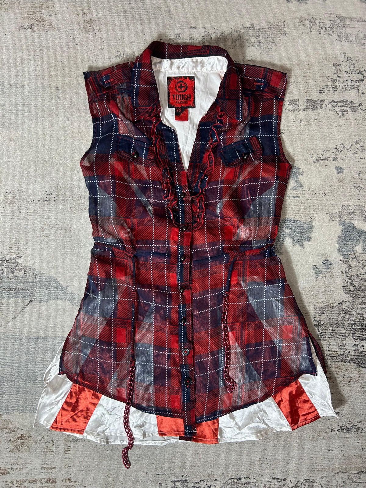 Japanese Brand × KMRii × Yasuyuki Ishii Japan y2k DoubleLayer mini dress Tough Jeansmith Size XS / US 0-2 / IT 36-38 - 1 Thumbnail