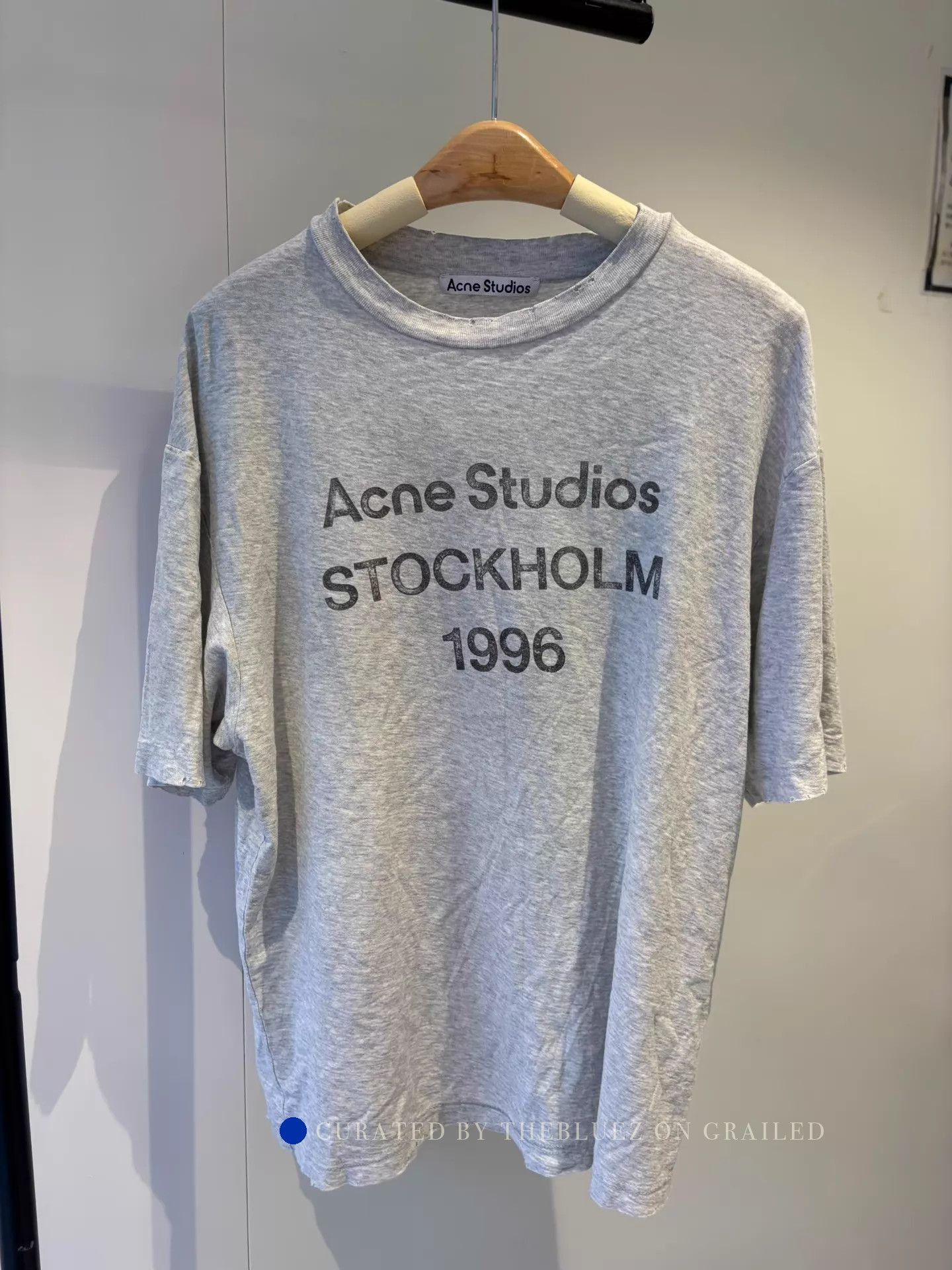 Acne Studios Distressed Gray Tee in Size XS Size US XS / EU 42 / 0 - 1 Thumbnail