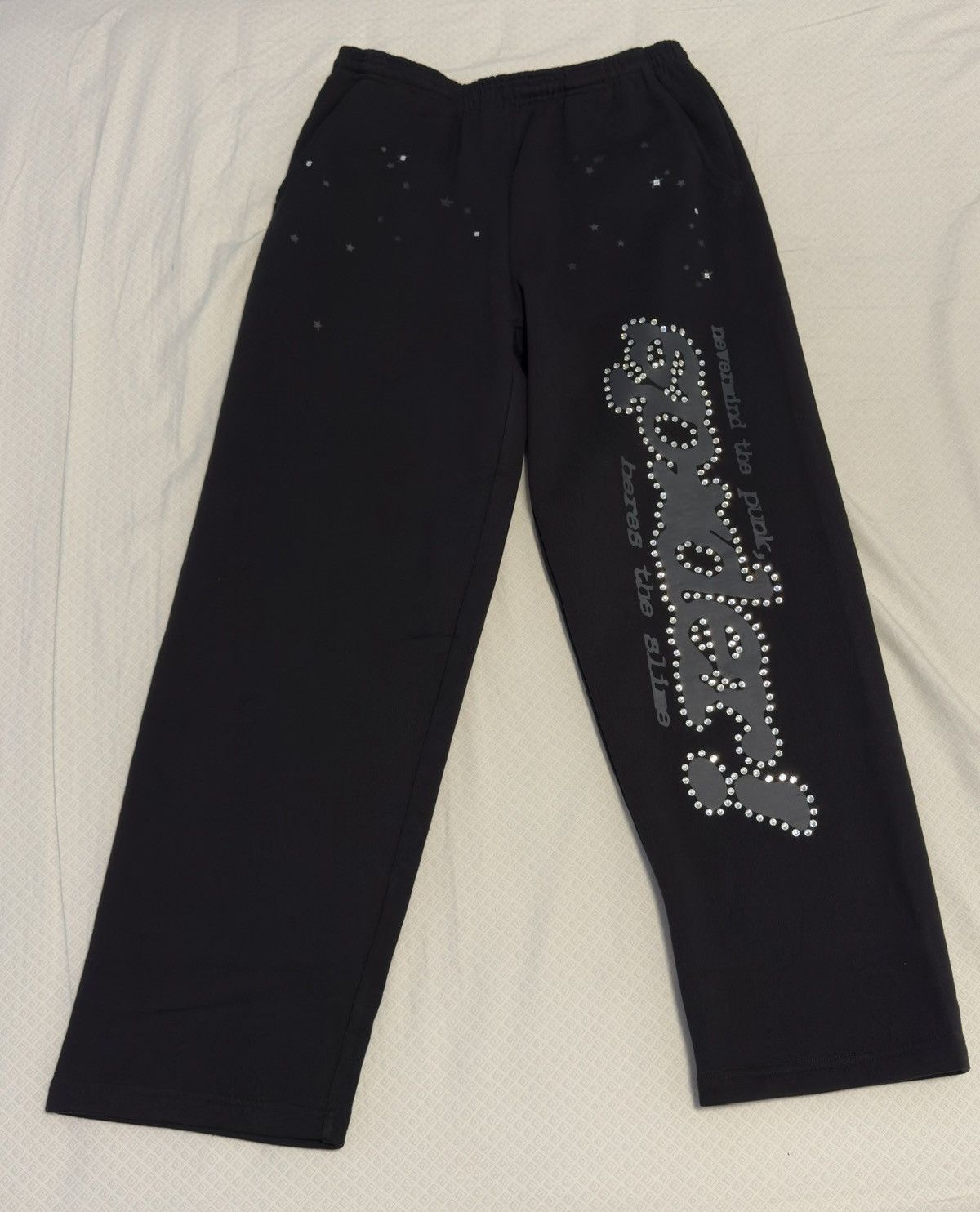 Sp5der SP5DER RHINESTONE PUNK V2 SWEATPANT Size US 34 / EU 50 - 1 Thumbnail