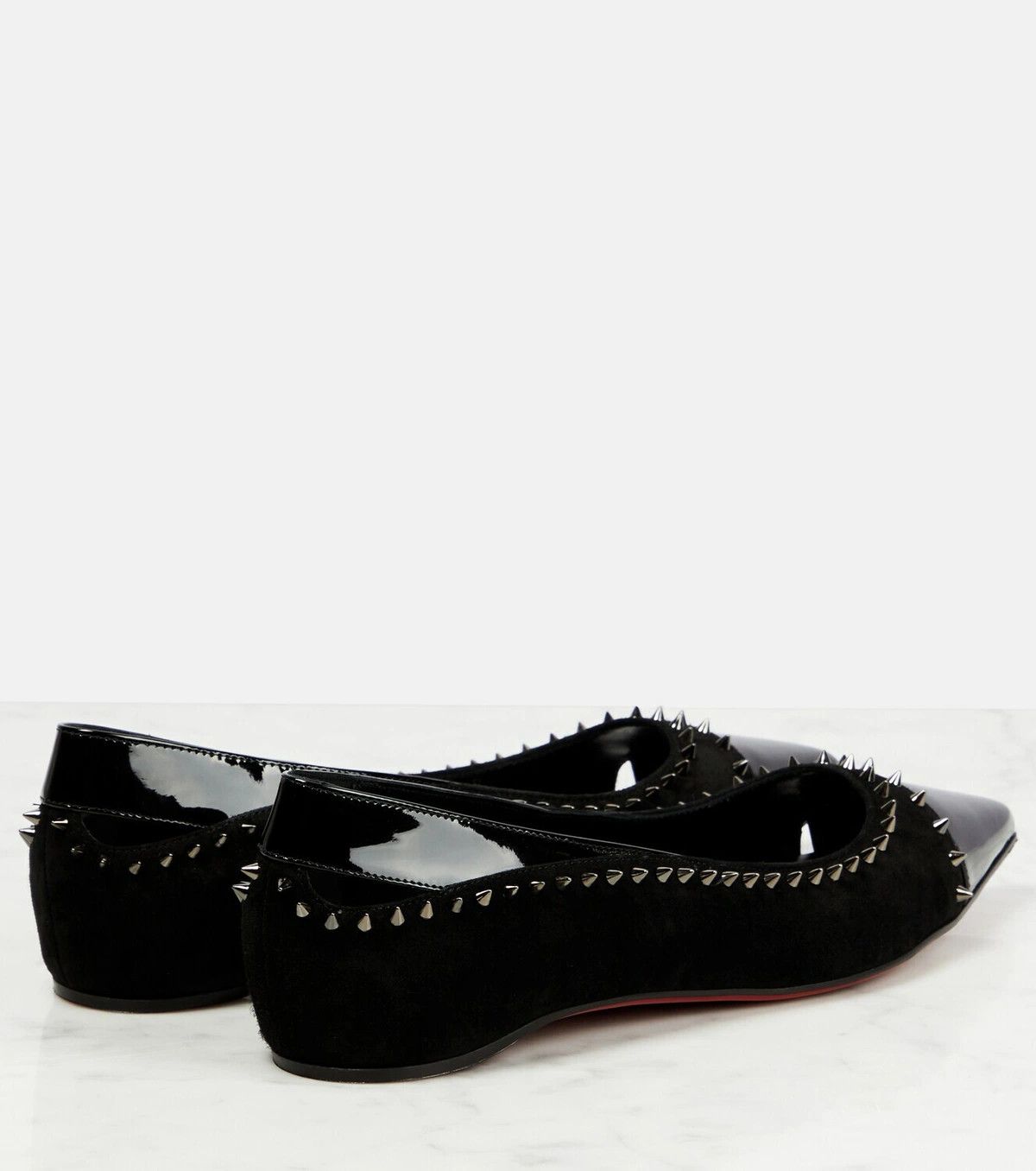 Christian Louboutin o1w1db10425 Flats in Black Size US 6 / IT 36 - 3 Thumbnail