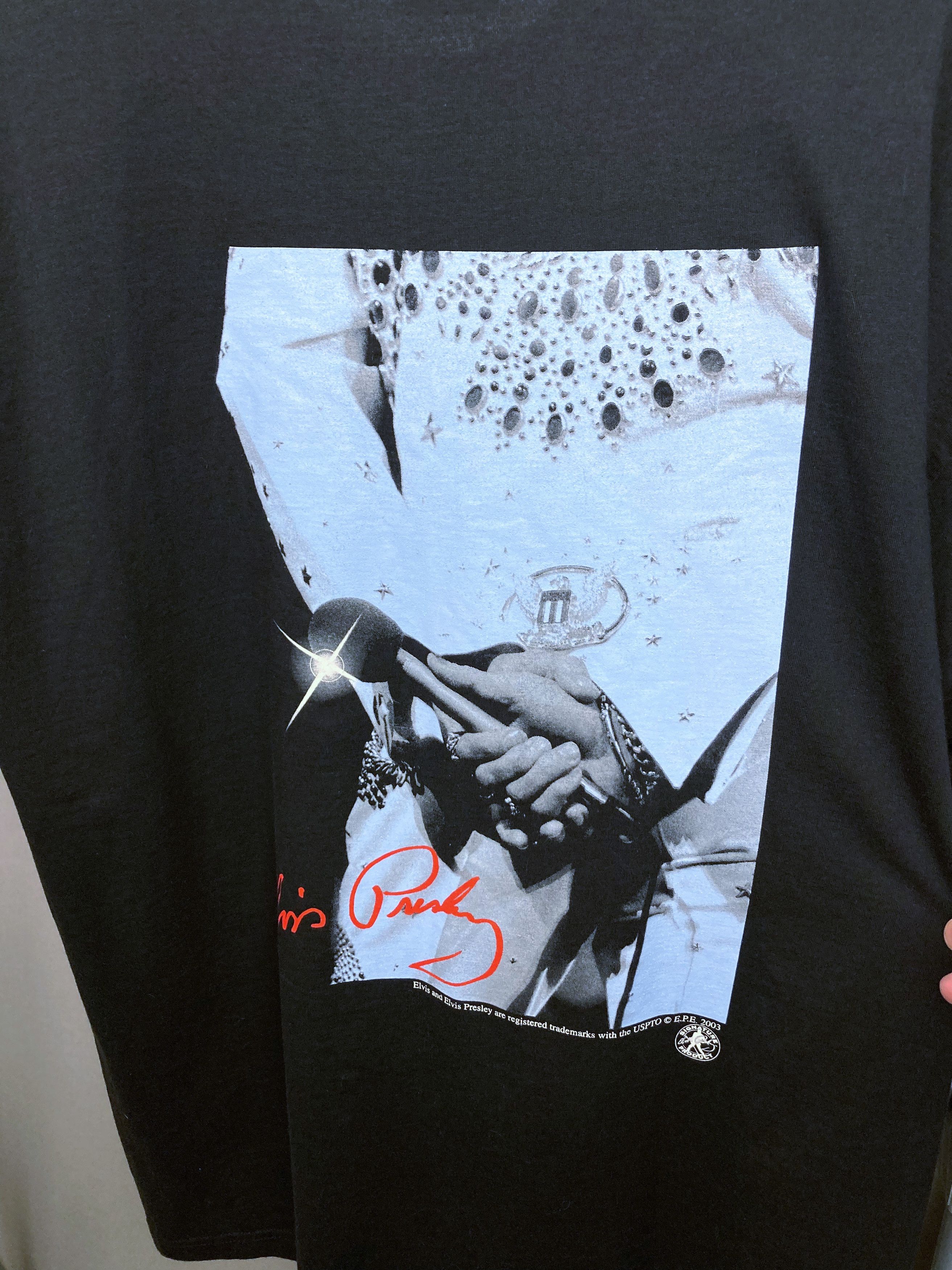 Band Tees Elvis Presley The King of Rock&Roll 2 Side Graphic T-shirt Size US XXL / EU 58 / 5 - 8 Thumbnail