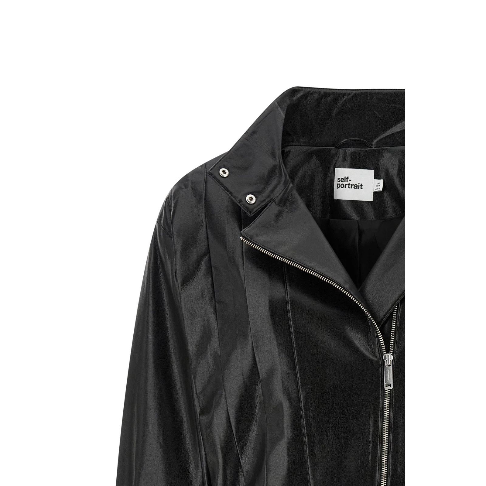Other Self Portrait Black Leather Biker Jacket New & Authentic (Wo Size M / US 6-8 / IT 42-44 - 3 Thumbnail