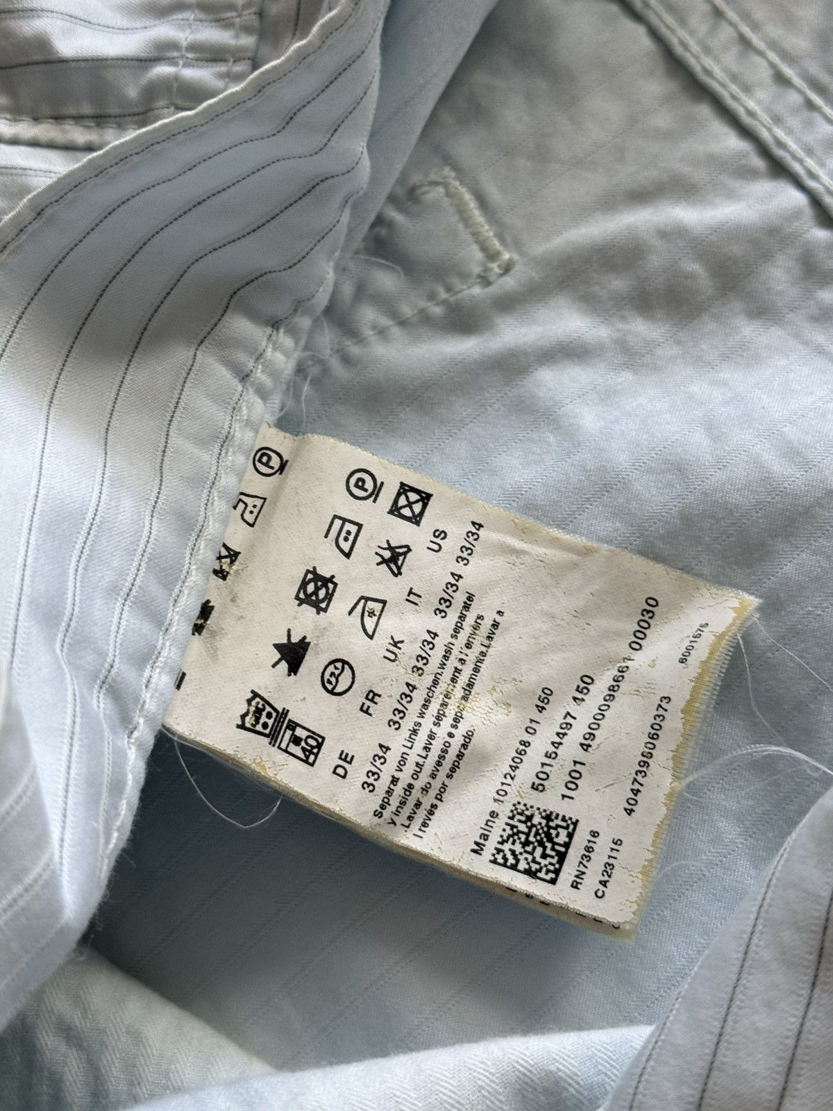 Hugo Boss Hugo Boss Vintage striped chino trousers pants retro y2k Size US 33 - 8 Thumbnail
