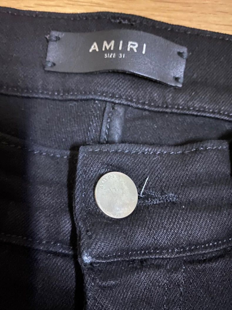 Amiri Amiri 16ss old school pure black mx1 jeans Size US 31 - 4 Thumbnail