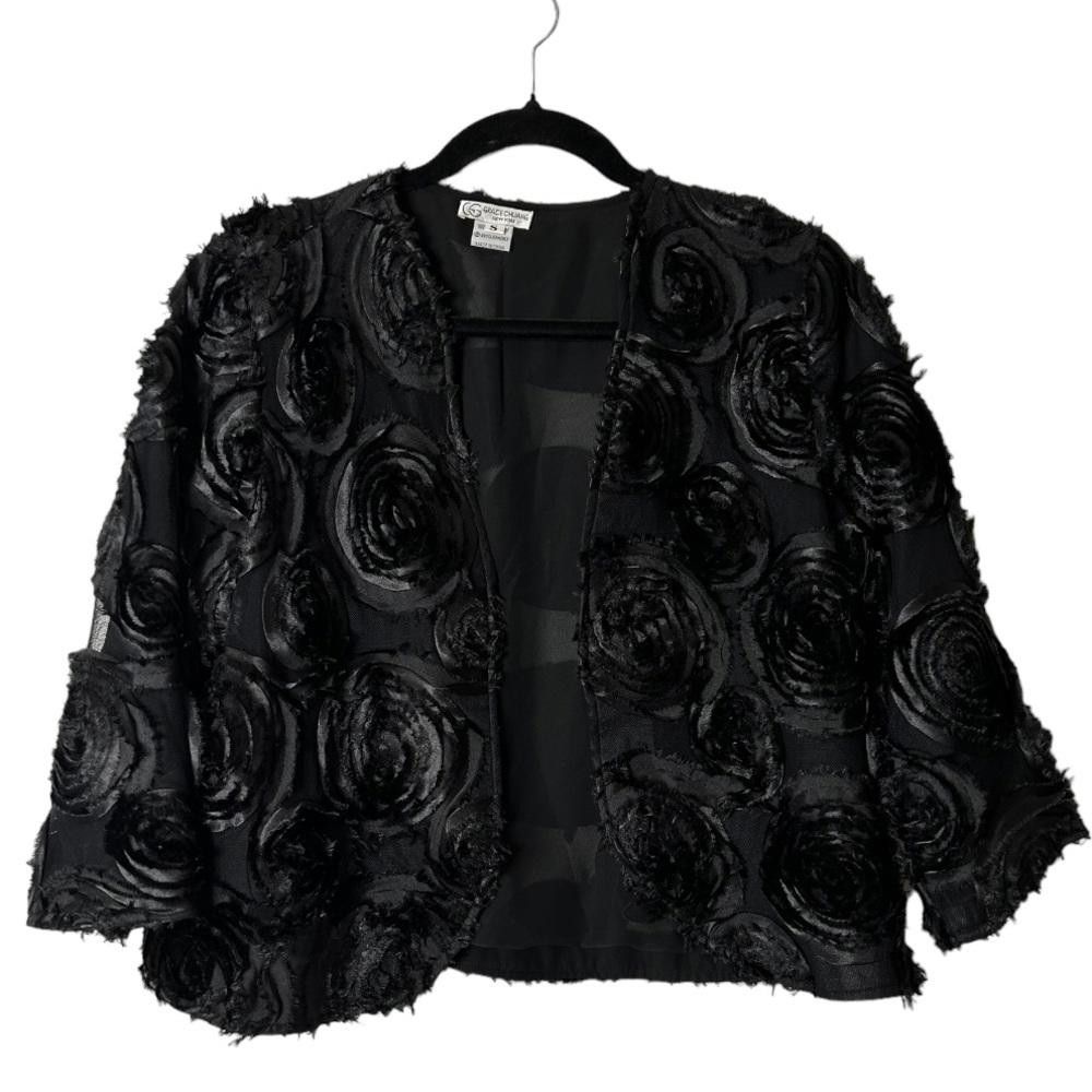 REVOLVE Grace Chuang l Rosetta Black Jacket Small Size S / US 4 / IT 40 - 2 Thumbnail