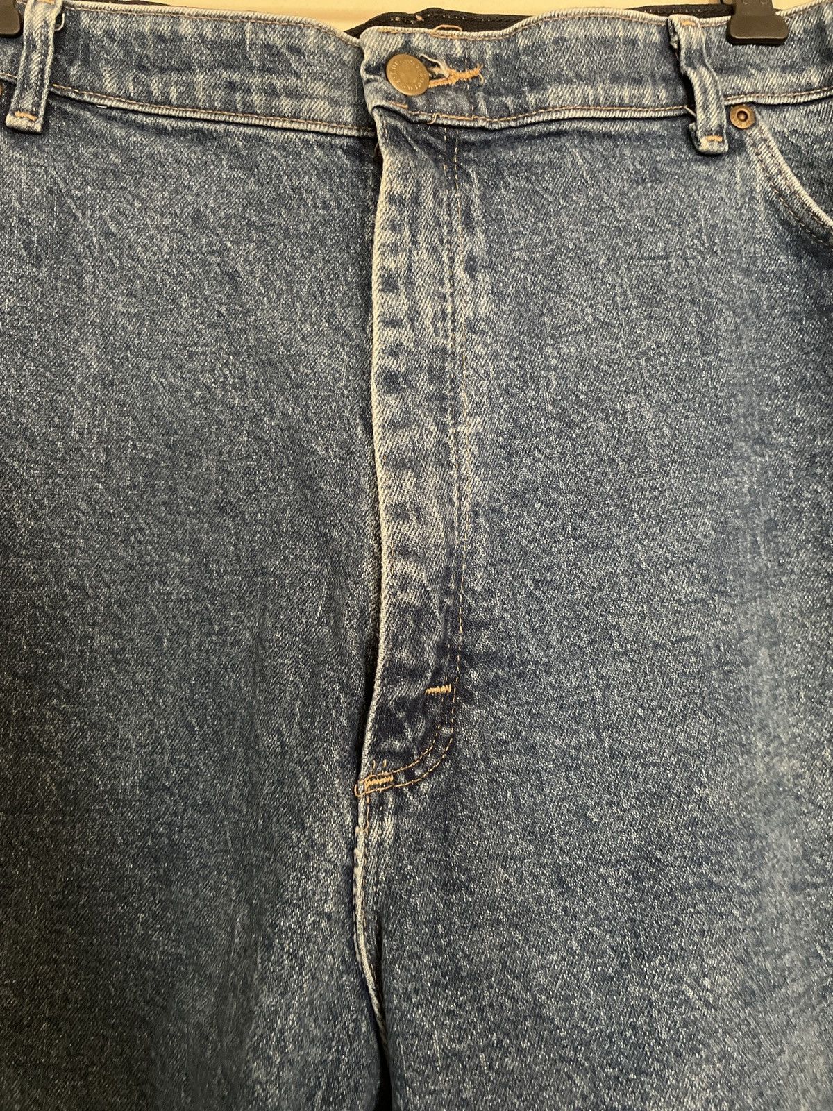 Designer × Vintage × Wrangler Wrangler Denim Blue Jean Shorts Jorts Waist 42X8” vintage 🔥 Size US 42 / EU 58 - 2 Thumbnail