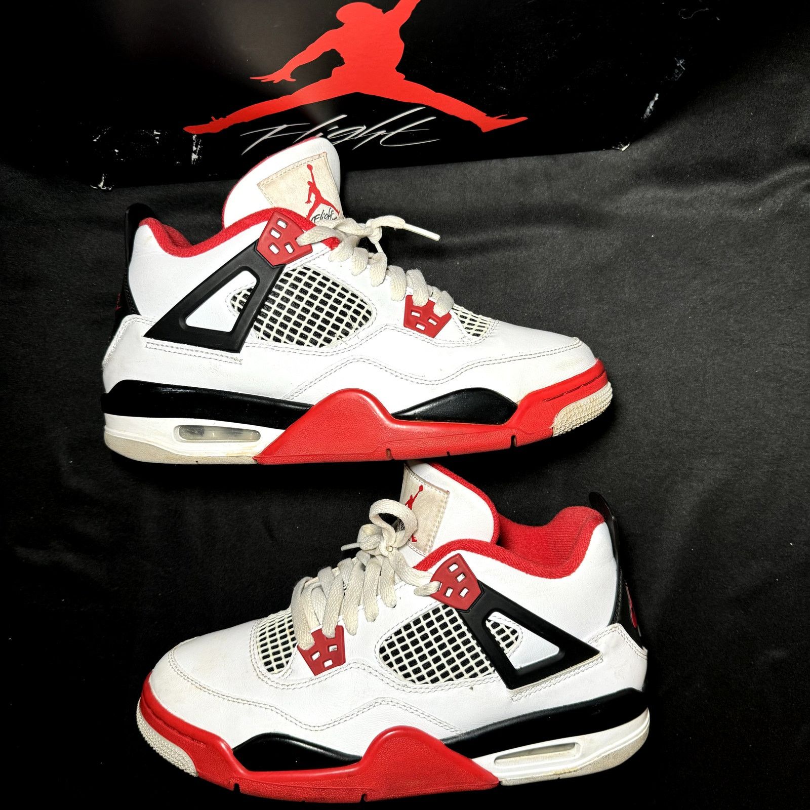 Jordan Brand × Nike Size 7 - Air Jordan 4 Retro OG GS Fire Red 2020 Men's Shoes Size US 7 / EU 40 - 2 Thumbnail