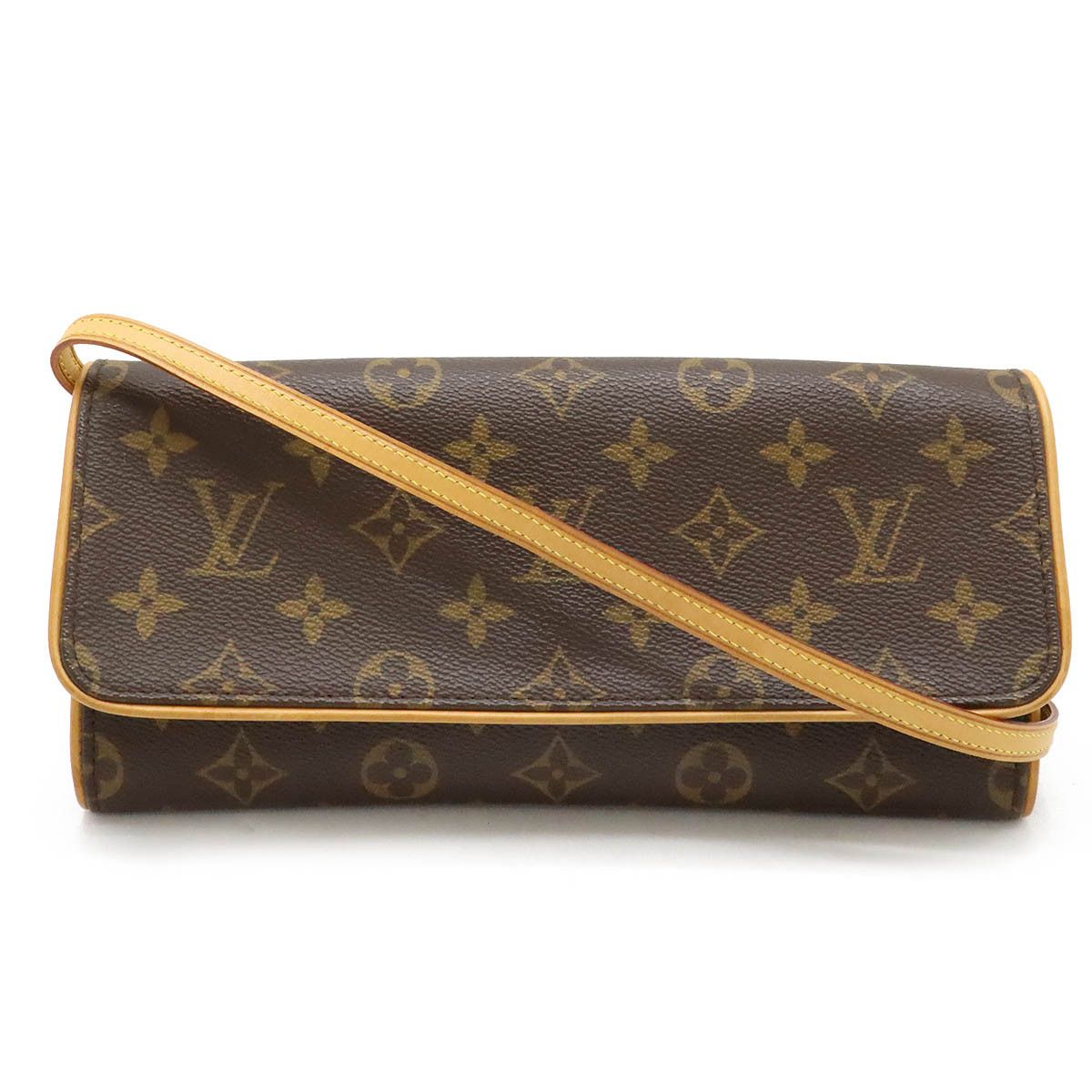 Louis Vuitton Louis Vuitton Louis Vuitton Monogram Pochette Twin GM Shoulder Bag M51852 Canvas Crossbody Bag M51852 in Very Good Condition Size ONE SIZE - 1 Thumbnail