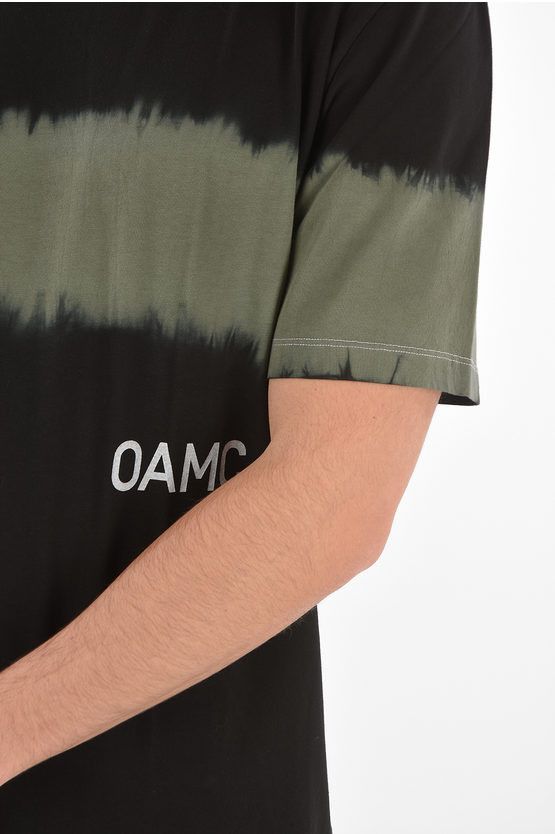 OAMC o1y0225 Logo Crewneck T-Shirt in Black/Sage Green Size US S / EU 44-46 / 1 - 2 Thumbnail