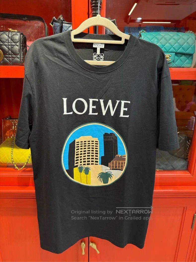 Loewe Loewe PRICE LA Series cotton T-shirt Size US M / EU 48-50 / 2 - 1 Thumbnail
