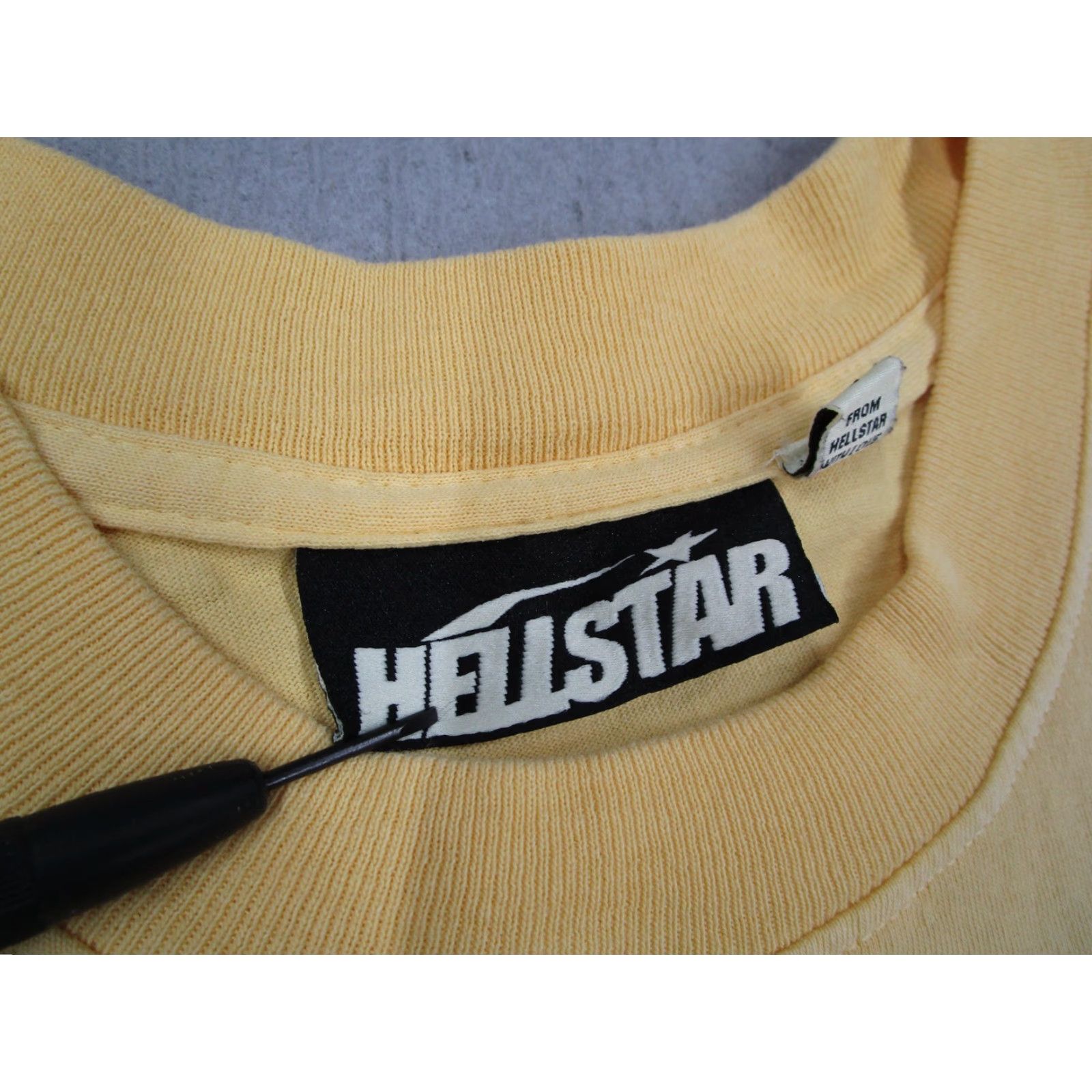 HELLSTAR Hellstar Shirt Mens Medium Yellow Sports Marathon Graphic Tee Streetwear Size US M / EU 48-50 / 2 - 3 Thumbnail