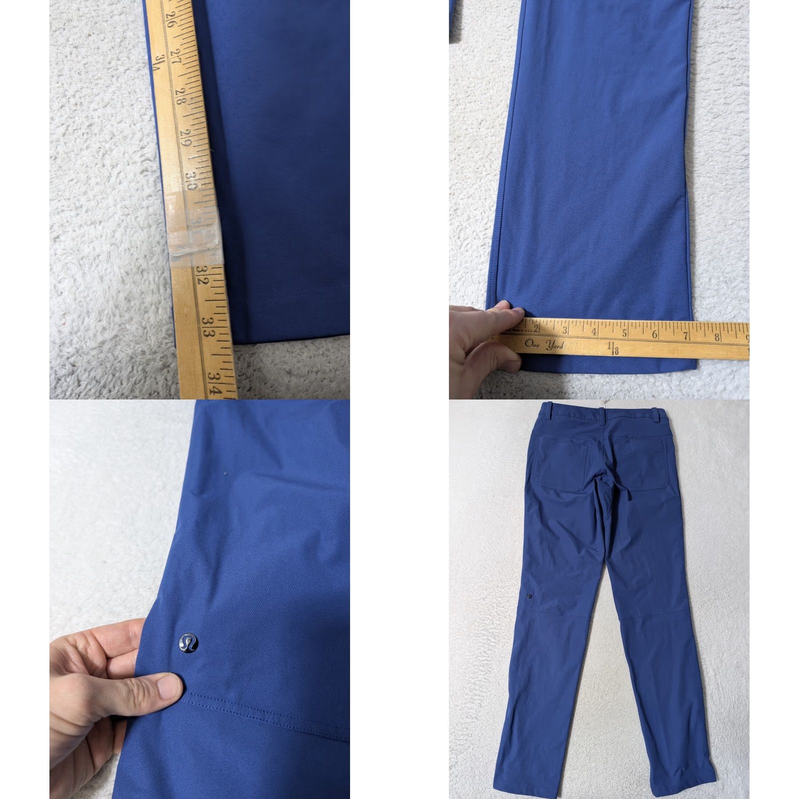 Lululemon Lululemon 5-Pocket Pant Warpstreme Royal Blue Sz 32×33 Logos Dress Pants Men Slim Straight Blue Size US 32 / EU 48 - 8 Thumbnail