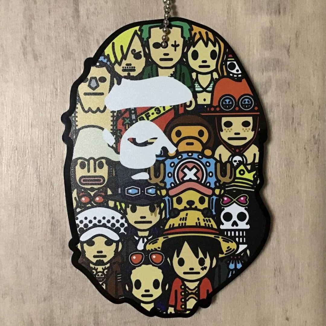 Bape BAPE × ONE PIECE APE HEAD Card Case Luffy a bathing ape Size ONE SIZE - 2 Thumbnail
