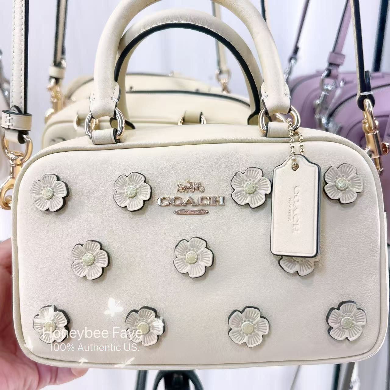 Coach Satchel Crossbody Bag With Floral Applique CAJ99 Size ONE SIZE - 1 Thumbnail